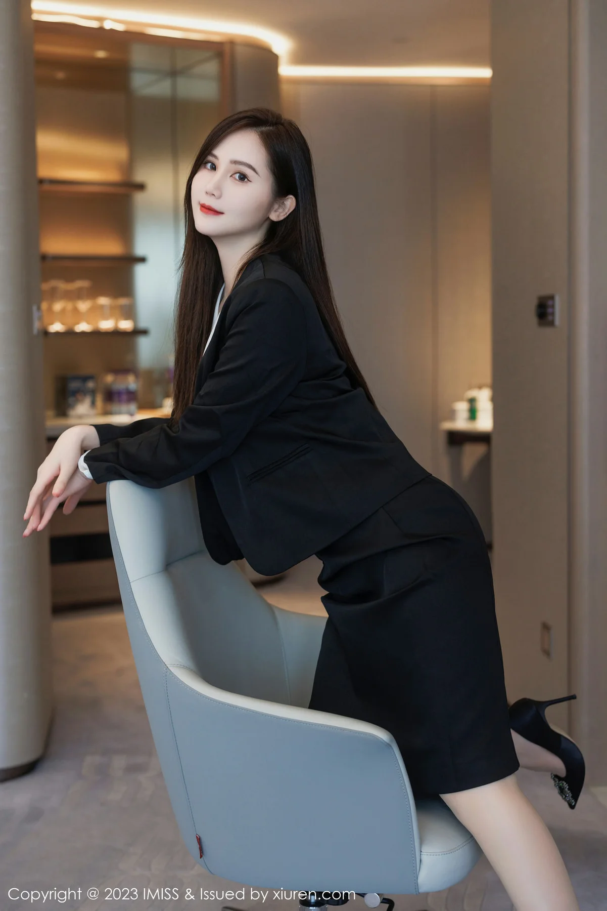 IMiss 爱蜜社 Vol.739 SISY思 黑色Ol性感写真 - 10