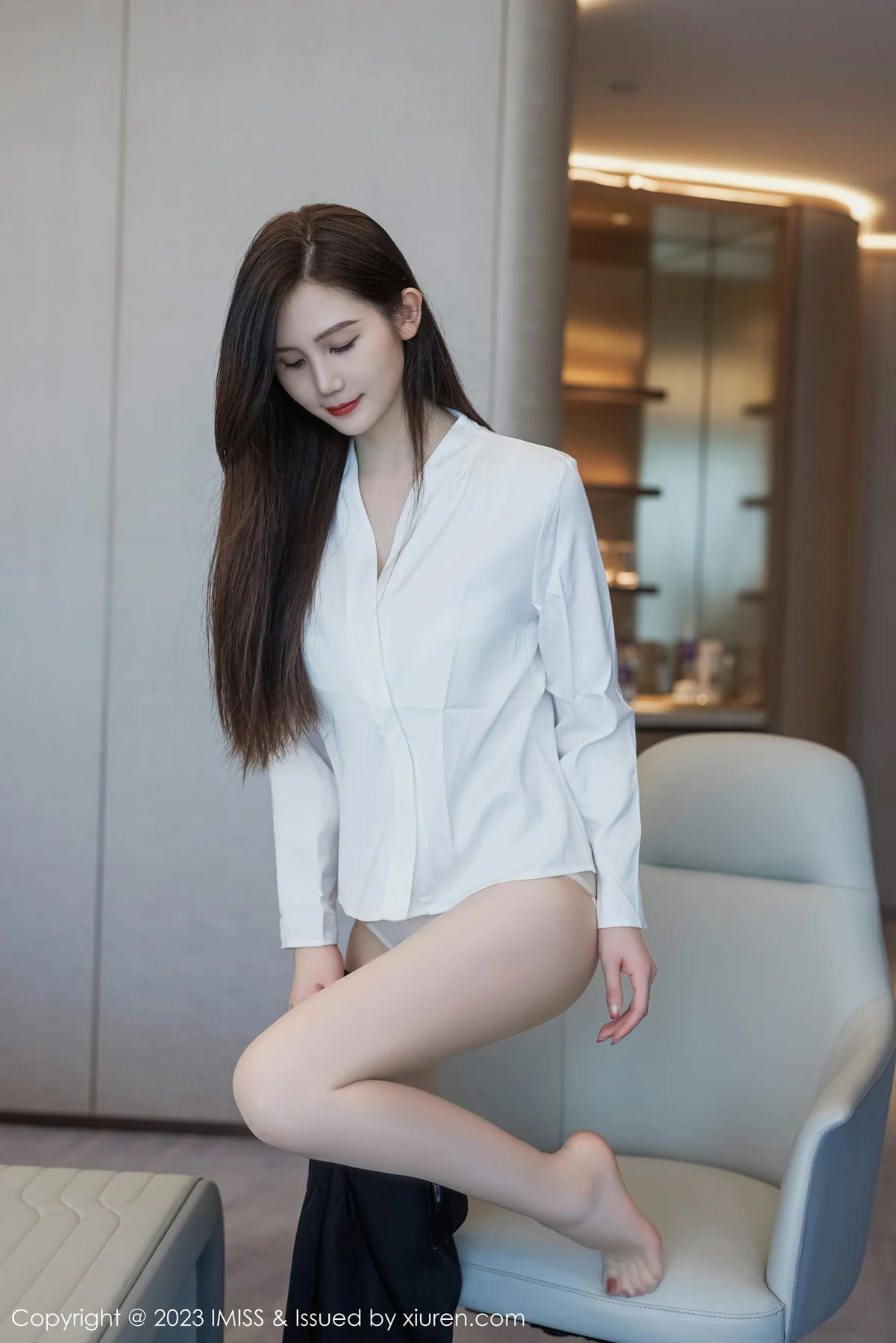 IMiss 爱蜜社 Vol.739 SISY思 黑色Ol性感写真 - 8