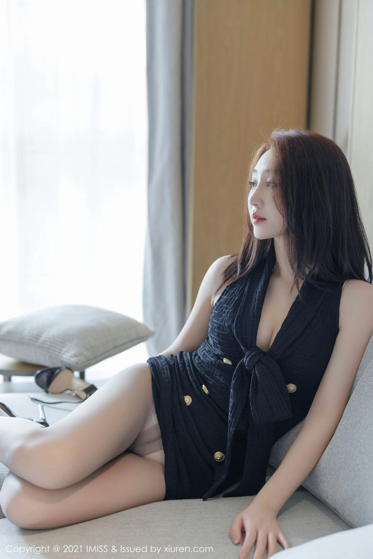 IMiss 爱蜜社 Vol.751 九月生__ 诱人灰丝性感写真 - 4