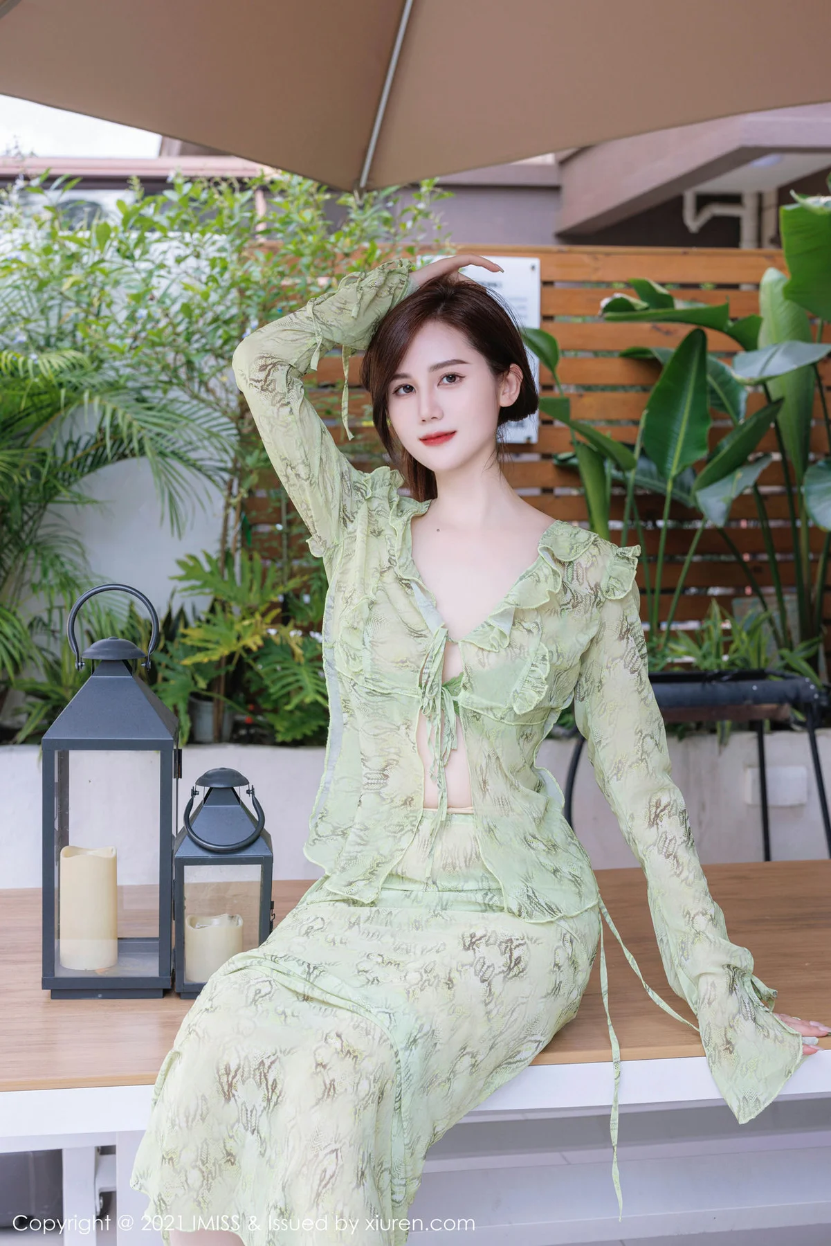 IMiss 爱蜜社 Vol.758 SISY思 淡绿色上衣性感写真 - 5