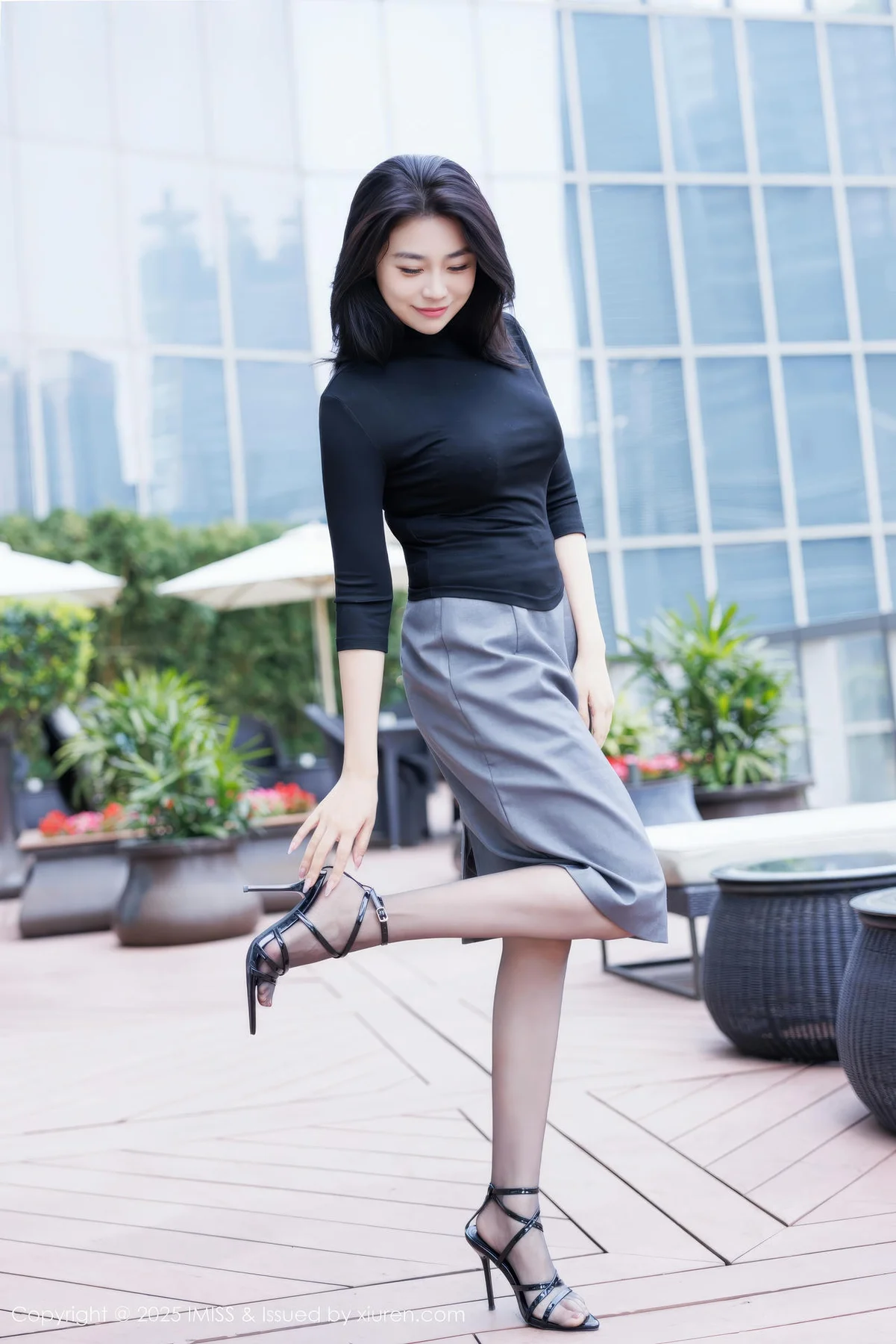 IMiss 爱蜜社 Vol.794 许诺Sabrina 黑色OL撩人心怀 - 3