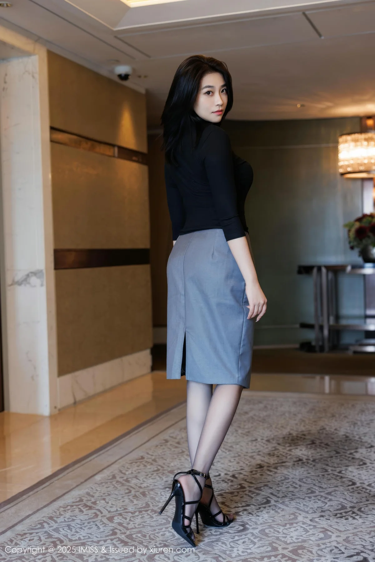 IMiss 爱蜜社 Vol.794 许诺Sabrina 黑色OL撩人心怀 - 4