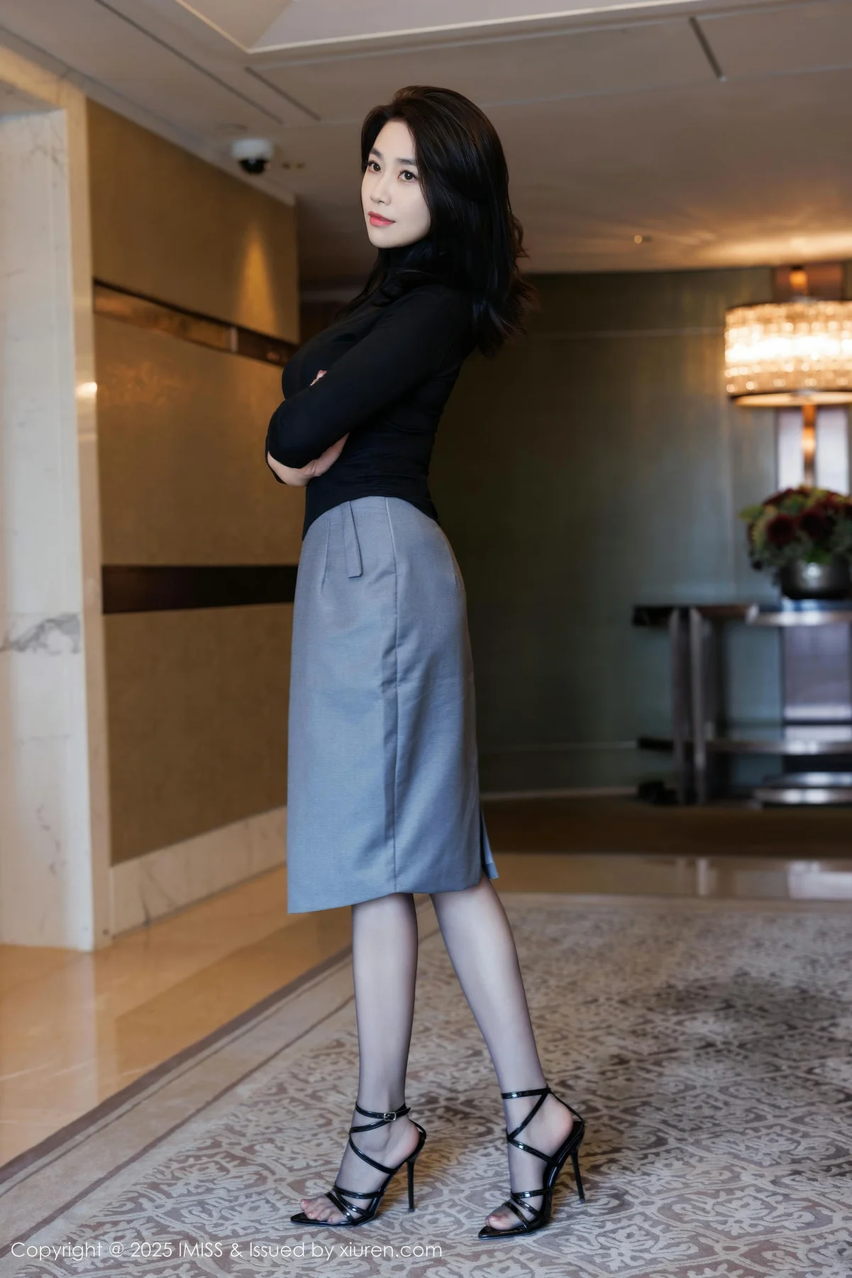 IMiss 爱蜜社 Vol.794 许诺Sabrina 黑色OL撩人心怀 - 5