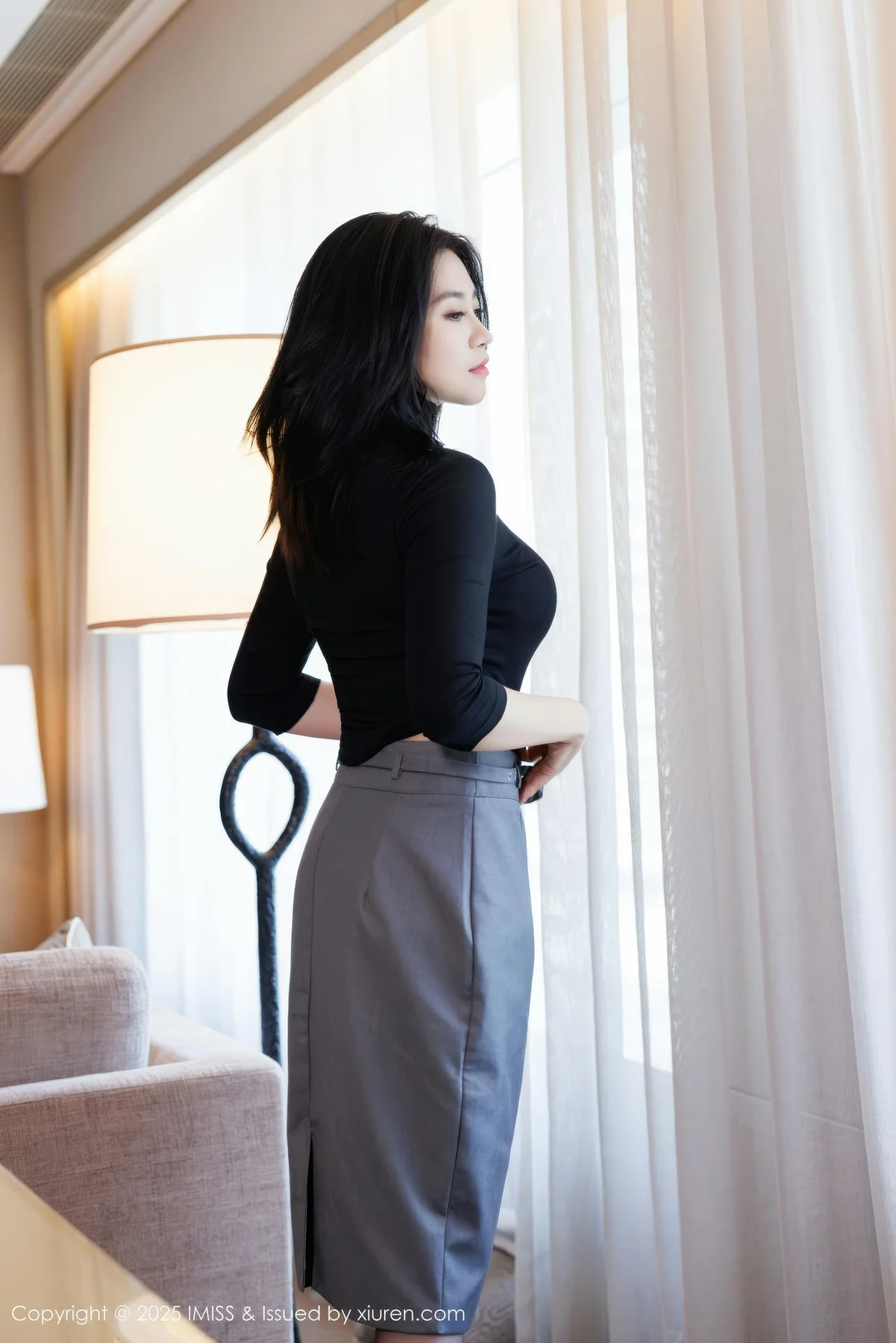 IMiss 爱蜜社 Vol.794 许诺Sabrina 黑色OL撩人心怀 - 8