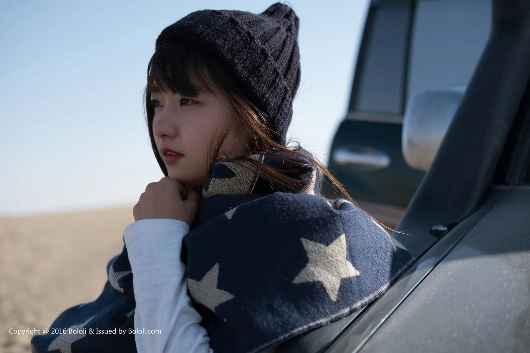 Kimoe 激萌文化 Vol.014 Modo 周闻球球穿毛衣变身小可爱沙漠之旅 - 9