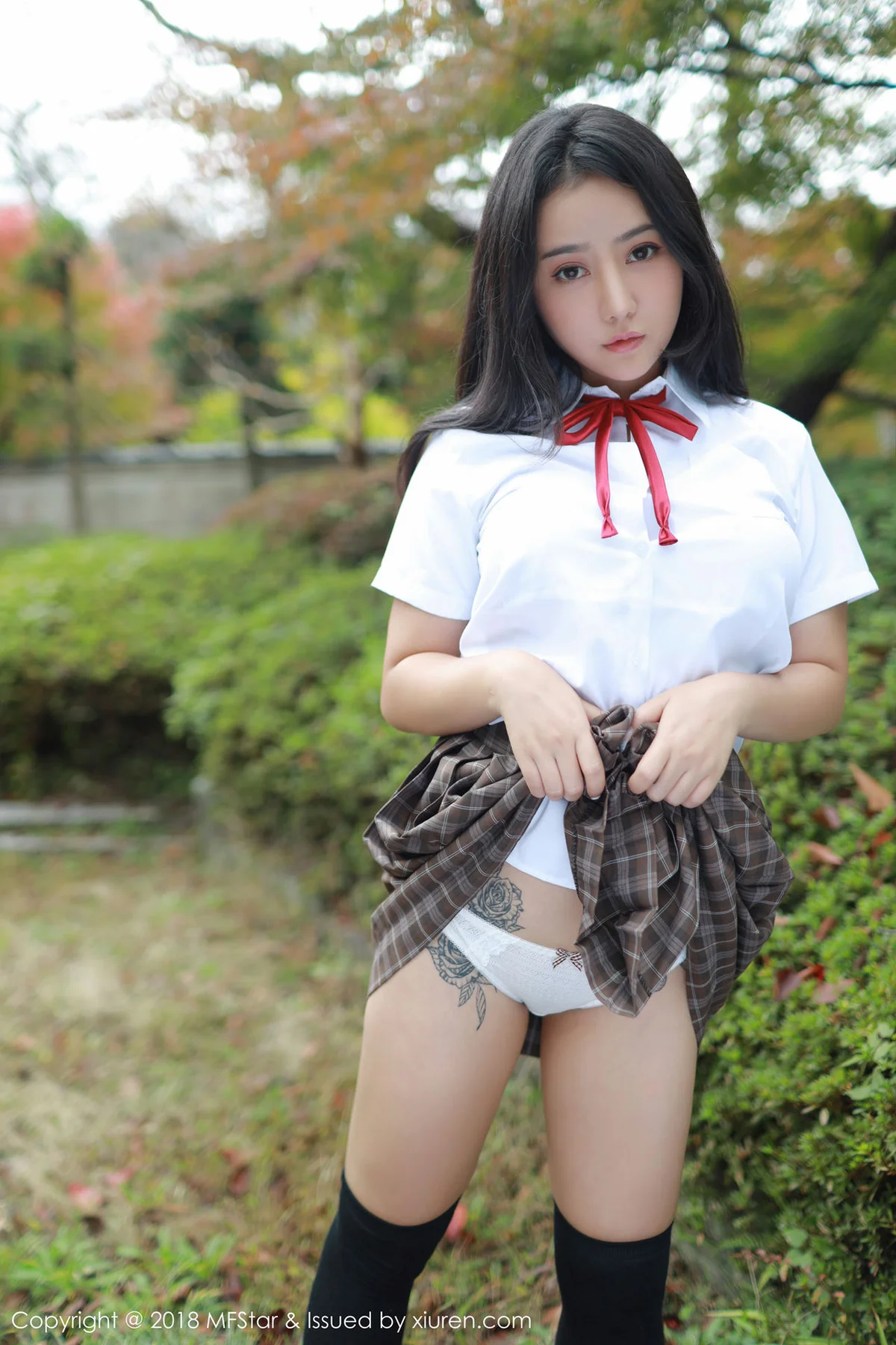 MFStar 模范学院 Vol.163 玛鲁娜 翘臀女神清纯学妹校园 - 4