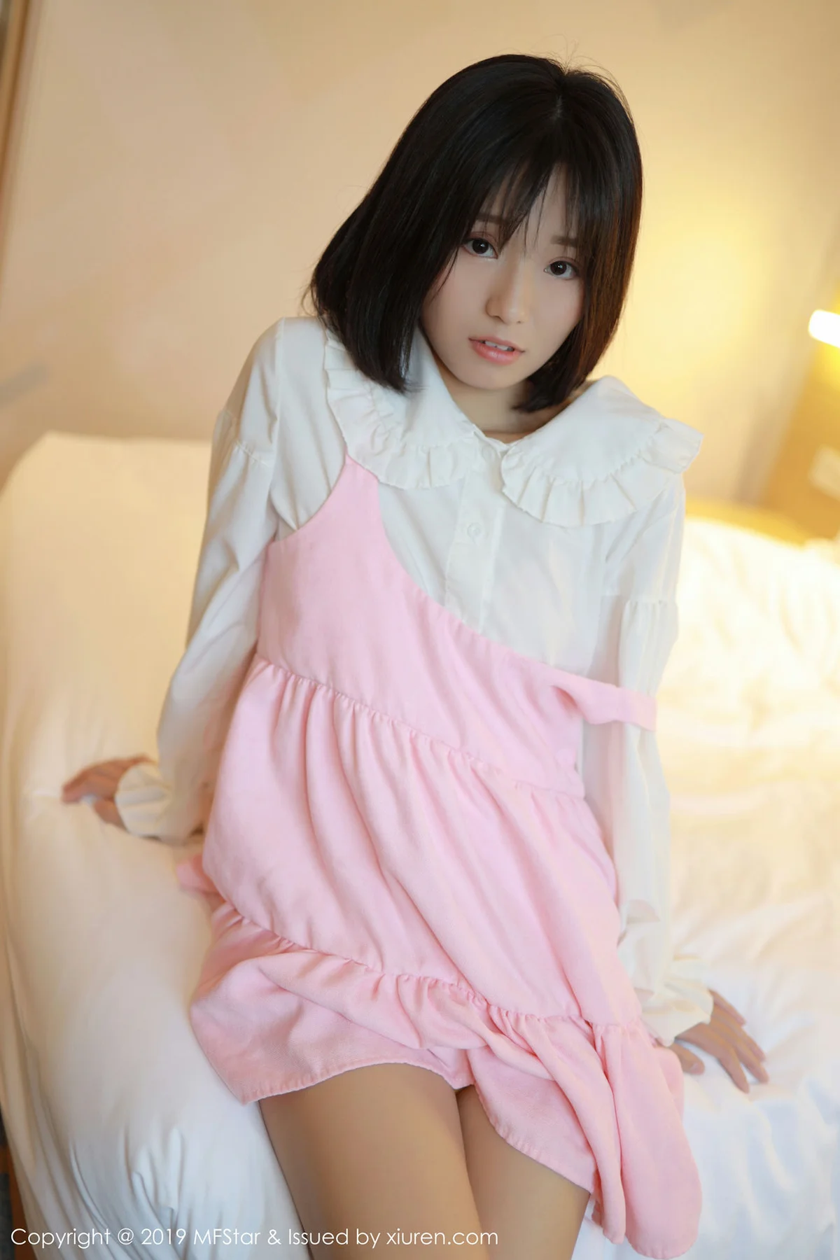 MFStar 模范学院 Vol.203 Baileys香儿 短发美女白衬衫系列 - 5