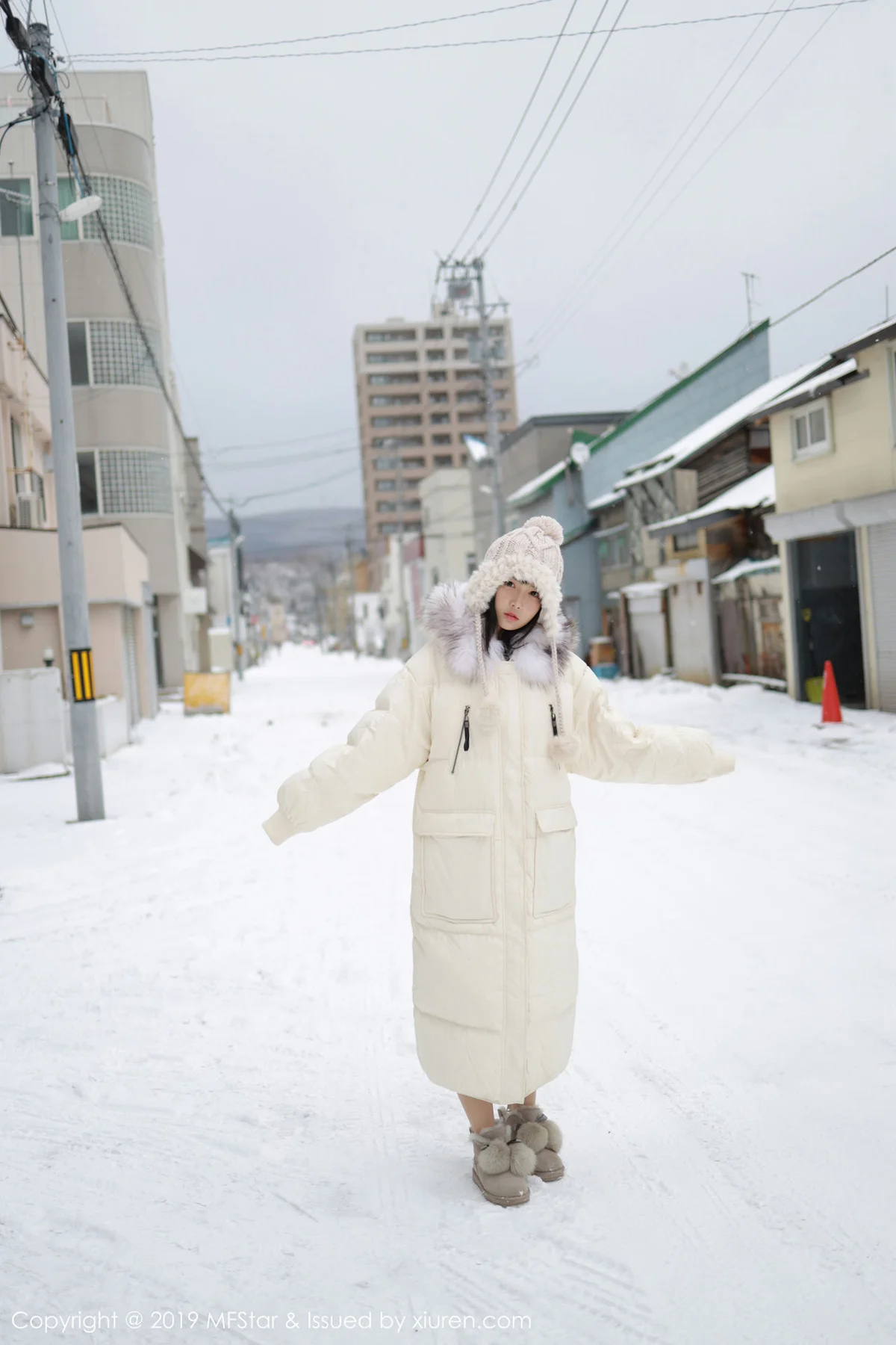 MFStar 模范学院 Vol.246 雪地爆乳制服 徐微微mia 北海道旅拍... - 1