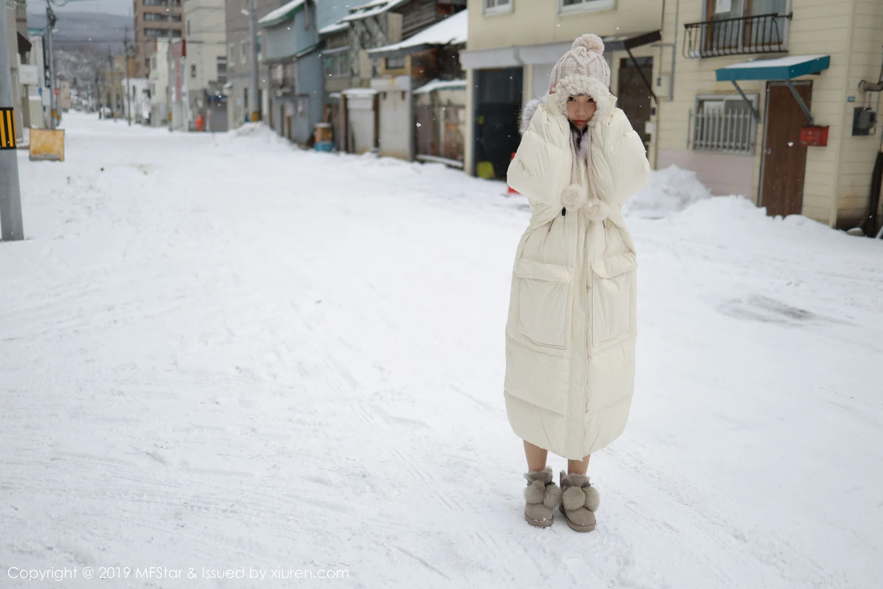 MFStar 模范学院 Vol.246 雪地爆乳制服 徐微微mia 北海道旅拍... - 5