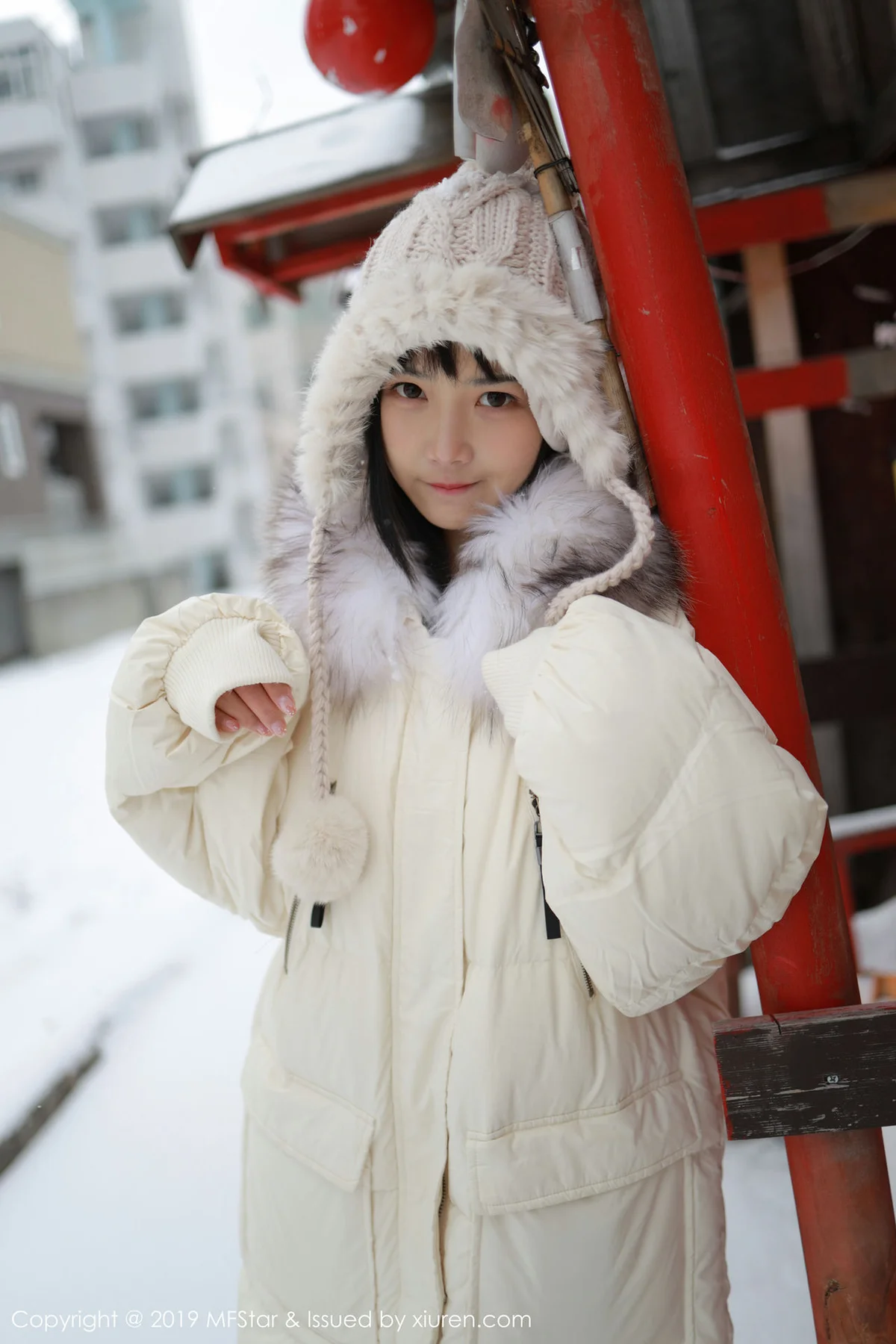 MFStar 模范学院 Vol.246 雪地爆乳制服 徐微微mia 北海道旅拍... - 7