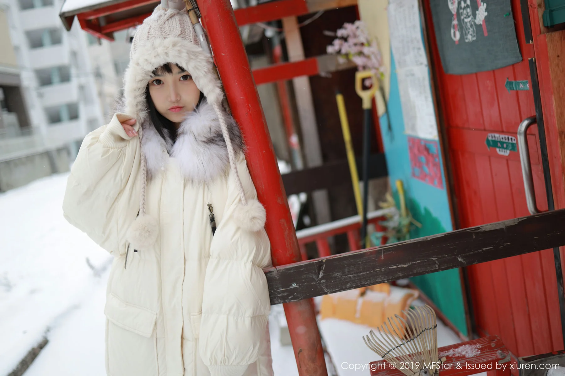 MFStar 模范学院 Vol.246 雪地爆乳制服 徐微微mia 北海道旅拍... - 8