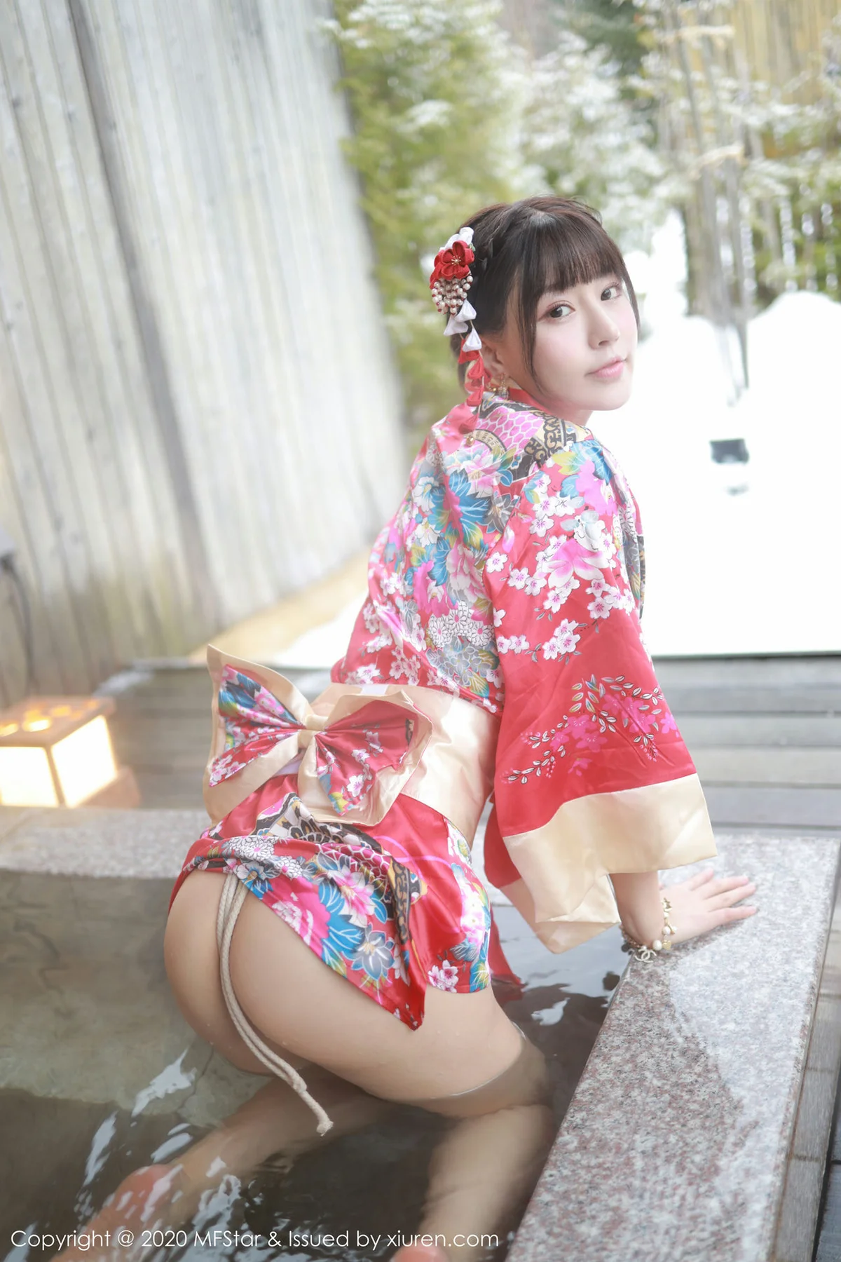 MFStar 模范学院 Vol.249 和服捆绑室外温泉湿身 朱可儿Flo... - 5