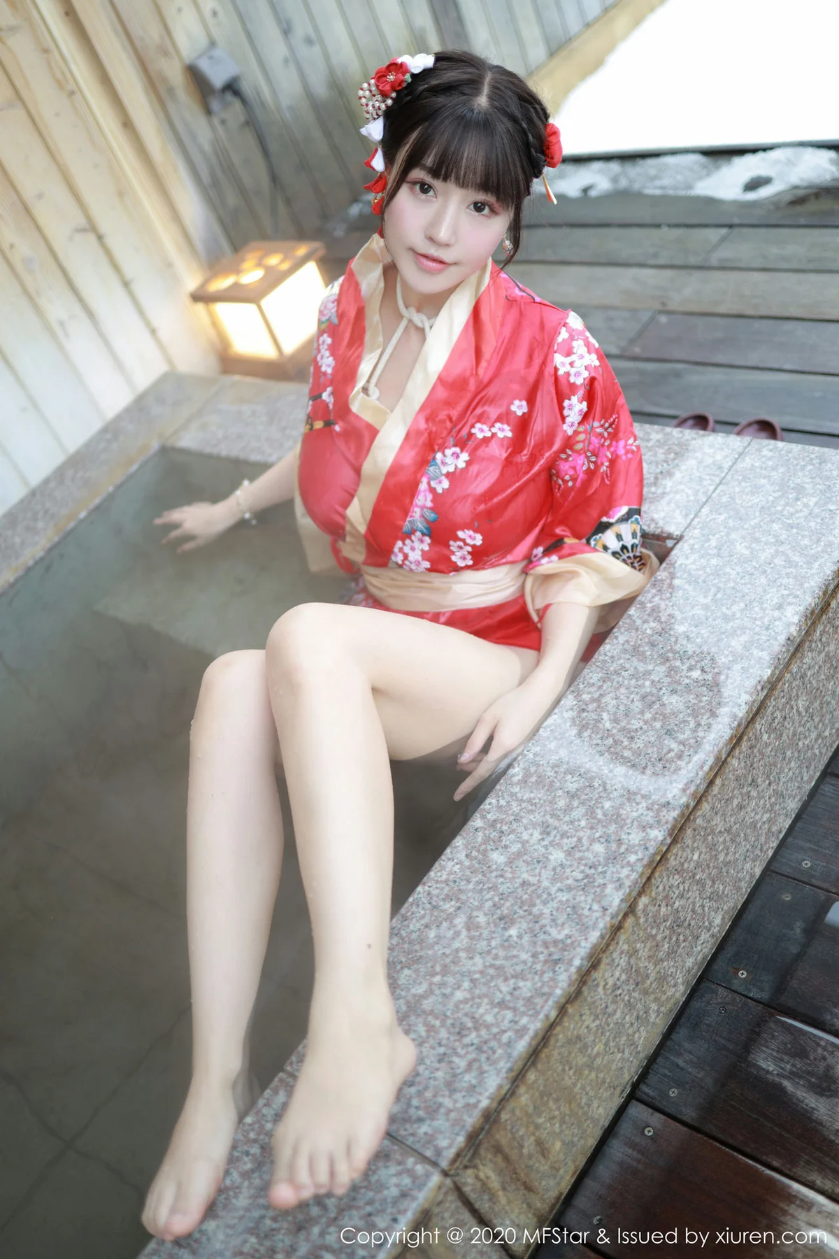 MFStar 模范学院 Vol.249 和服捆绑室外温泉湿身 朱可儿Flo... - 9