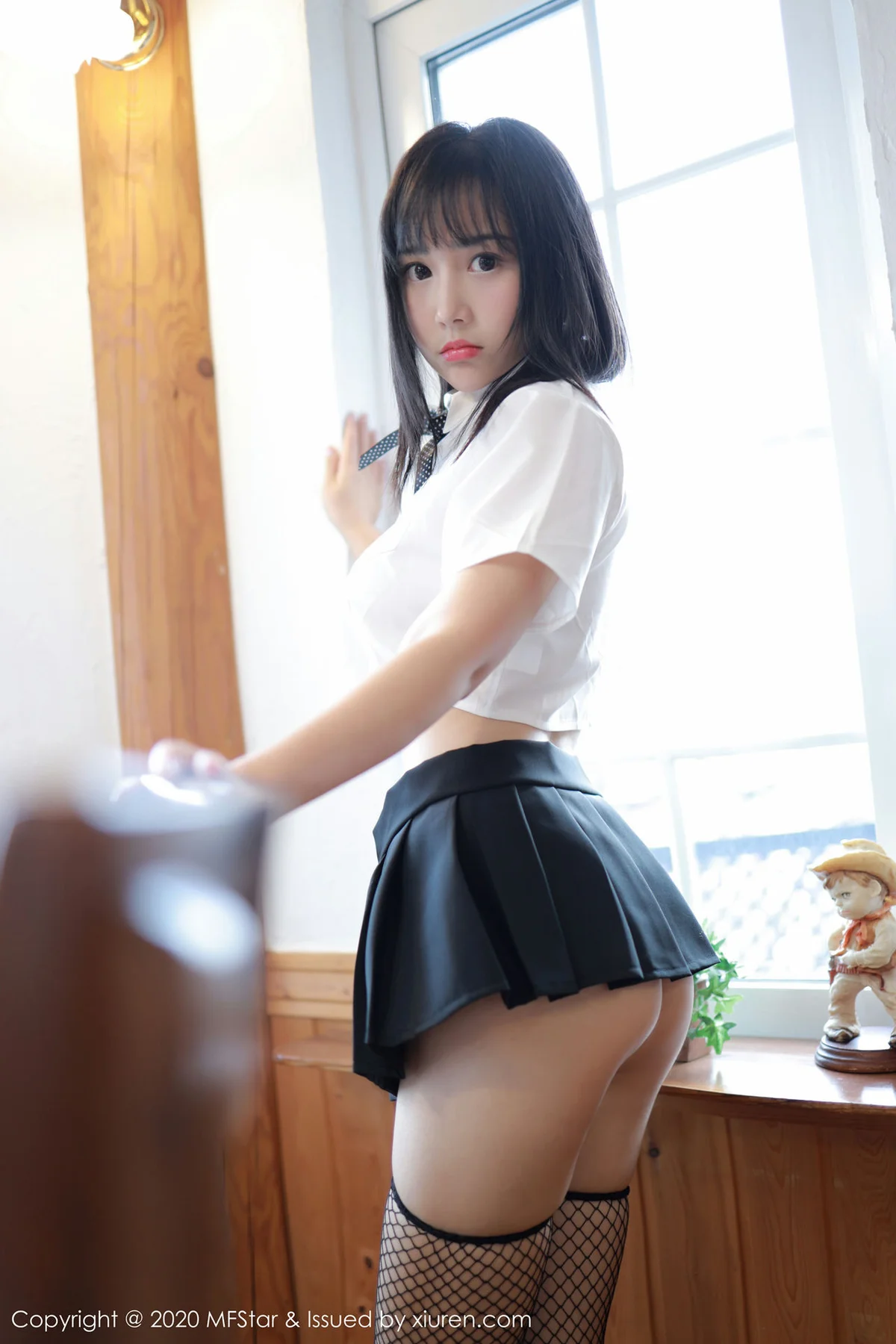 MFStar 模范学院 Vol.255  学生爆乳校服 徐微微mia清纯学妹 - 3
