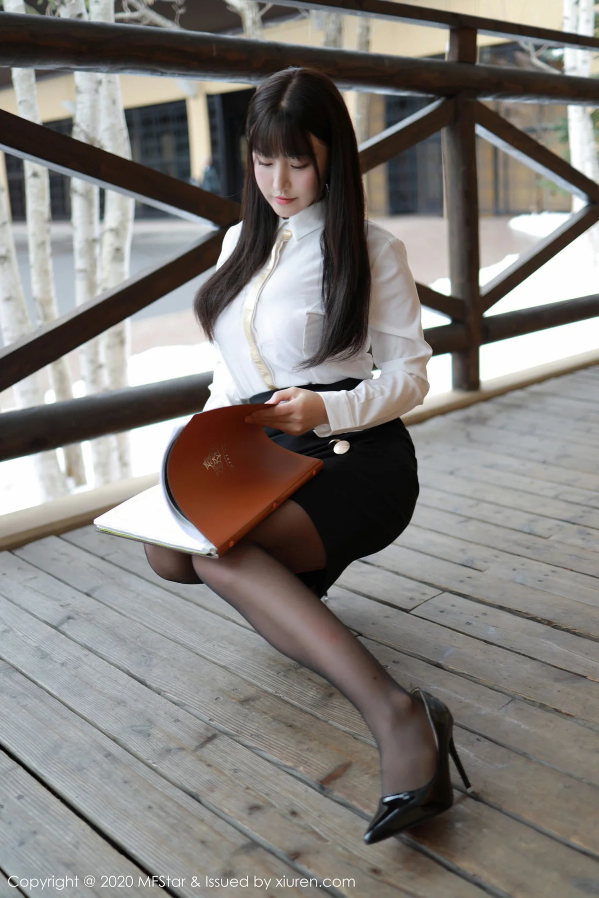 MFStar 模范学院 Vol.267 酒店客房经理 朱可儿Flower 日本北海... - 7