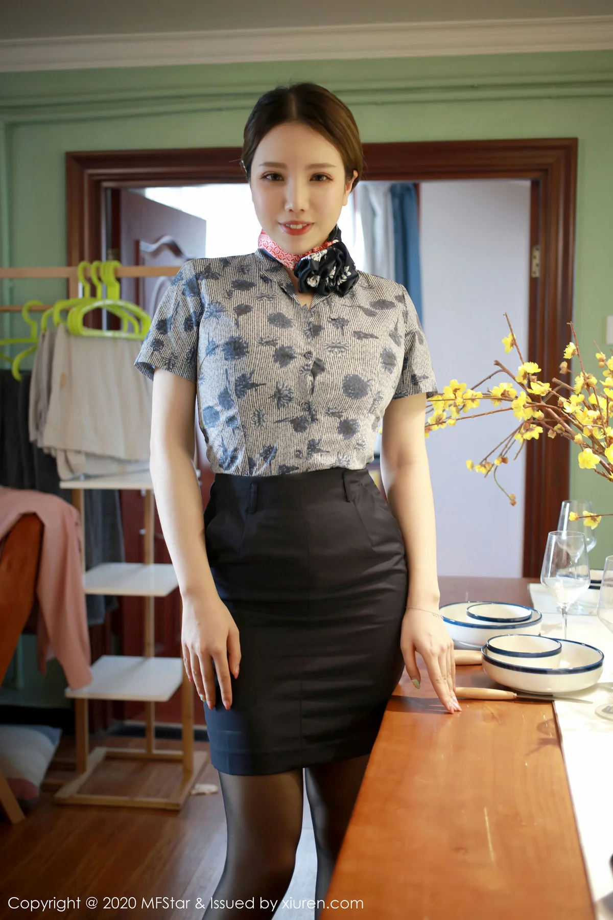 MFStar 模范学院 Vol.286 空姐制服 黄楽然 性感制服写真 - 6