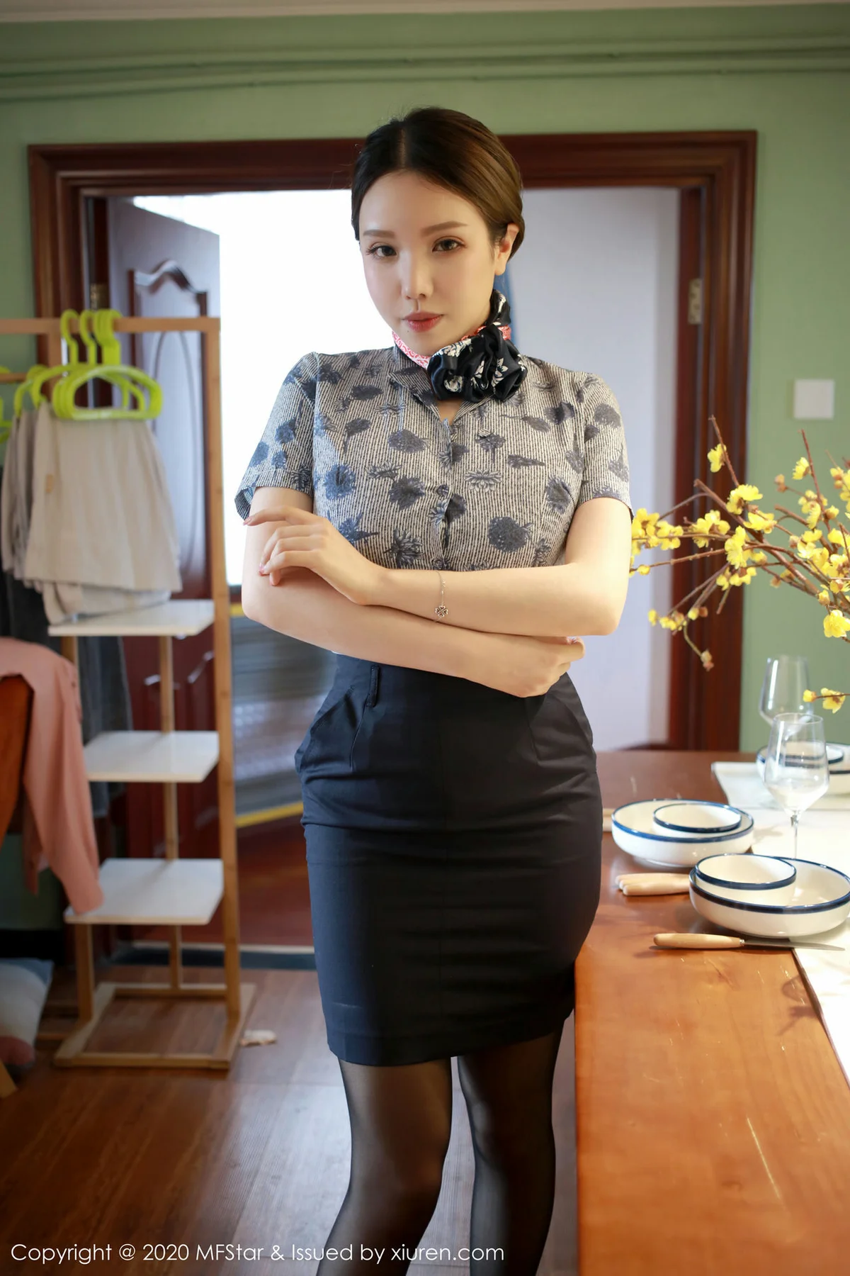 MFStar 模范学院 Vol.286 空姐制服 黄楽然 性感制服写真 - 7