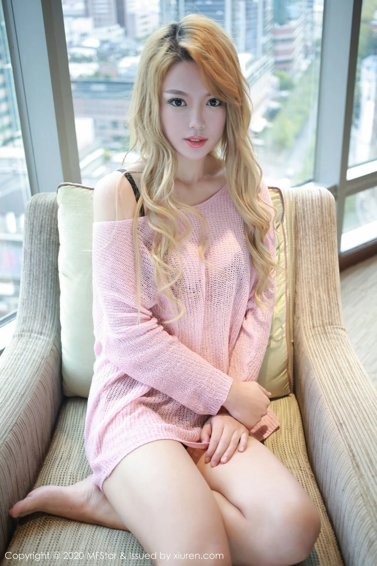 MFStar 模范学院 Vol.296 dodo 金发丝女郎新人模特首套写真 - 1