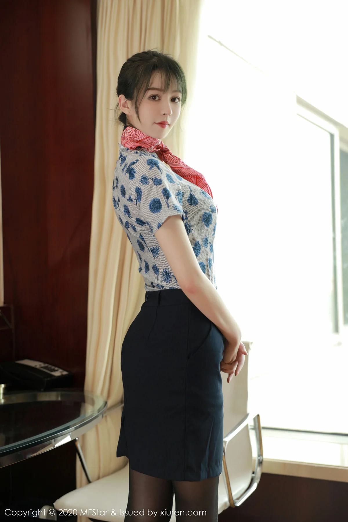 MFStar 模范学院 Vol.317  空乘制服系列 yoo优优 新人模特第二... - 4