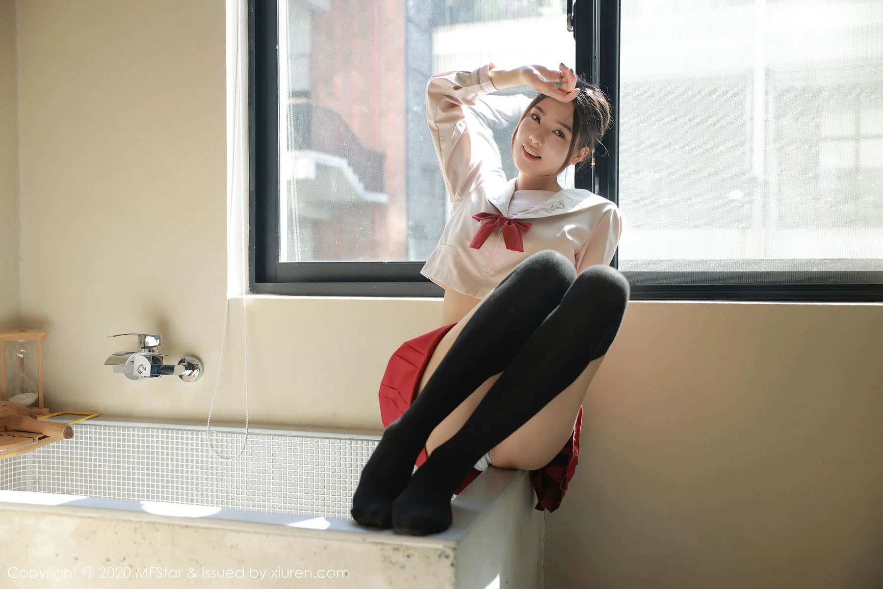 MFStar 模范学院 Vol.340  方子萱 青春jk制服清纯学妹 - 8