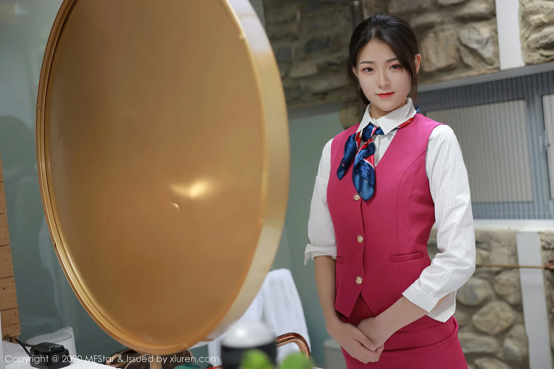 MFStar 模范学院 Vol.356  空乘制服 laura苏雨彤 性感系列 - 4