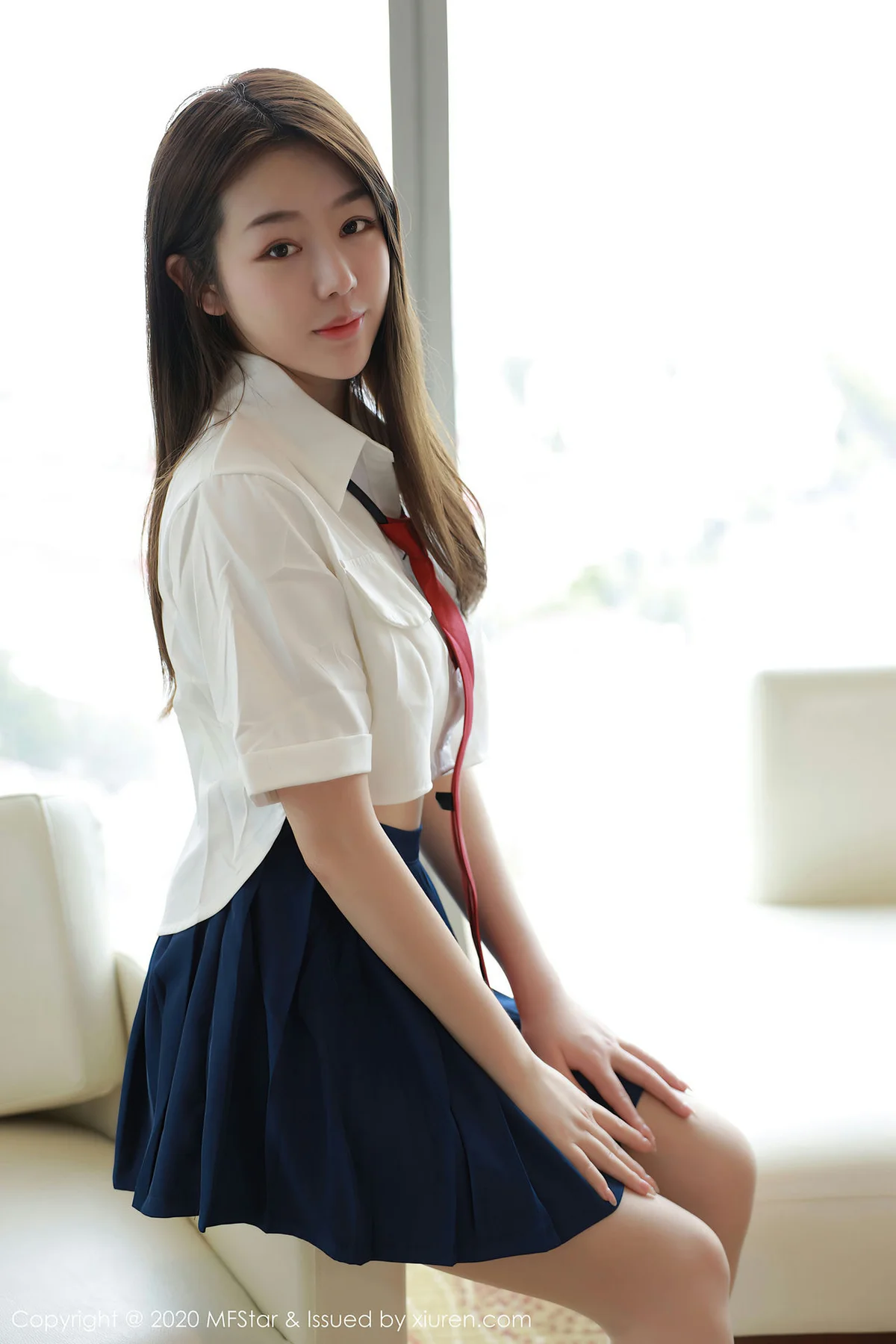 MFStar 模范学院 Vol.362  jk制服 梦梵 清秀美女 - 10