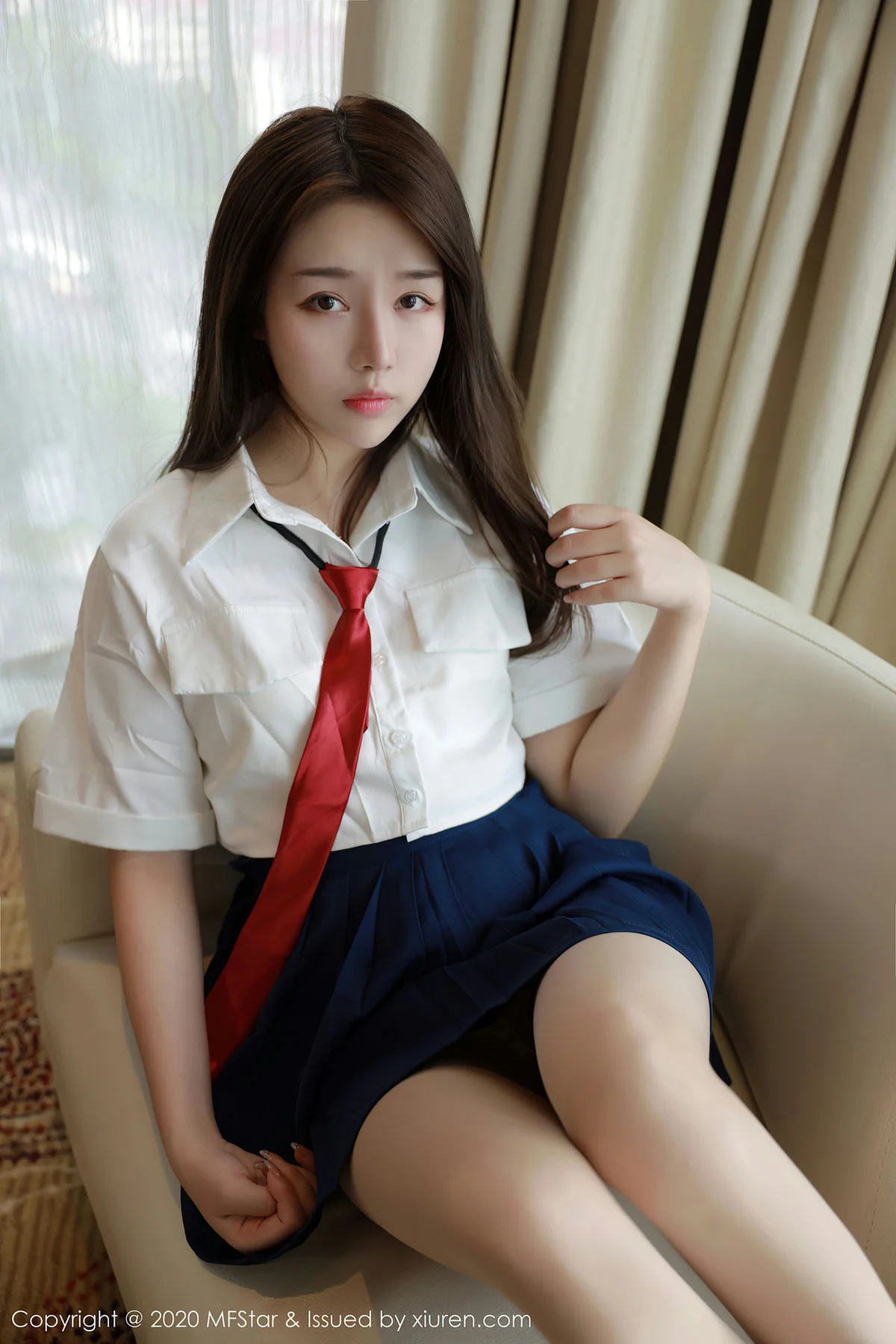 MFStar 模范学院 Vol.362  jk制服 梦梵 清秀美女 - 6