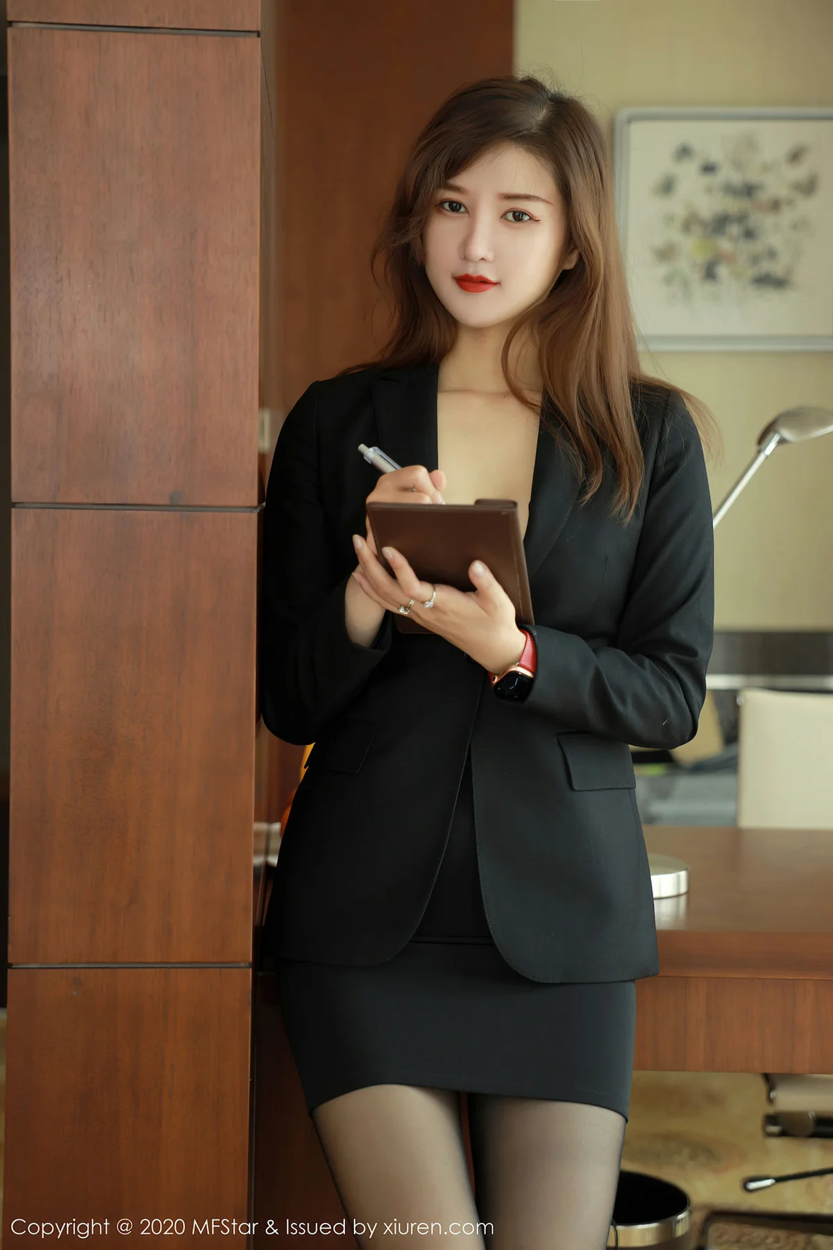 MFStar 模范学院 Vol.363  网袜黑丝 文芮jeninfer 首套美女 - 9