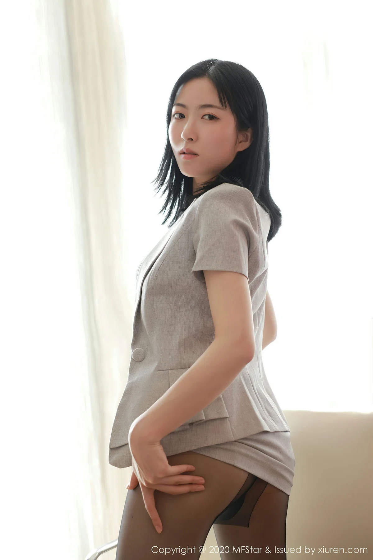 MFStar 模范学院 Vol.366  网袜黑丝 林小艺 首套美女 - 6