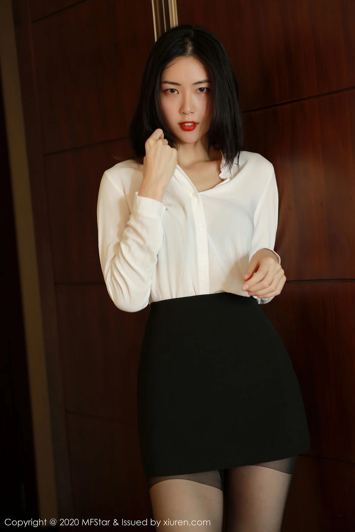 MFStar 模范学院 Vol.371  制服黑丝 噜噜妞儿 - 9