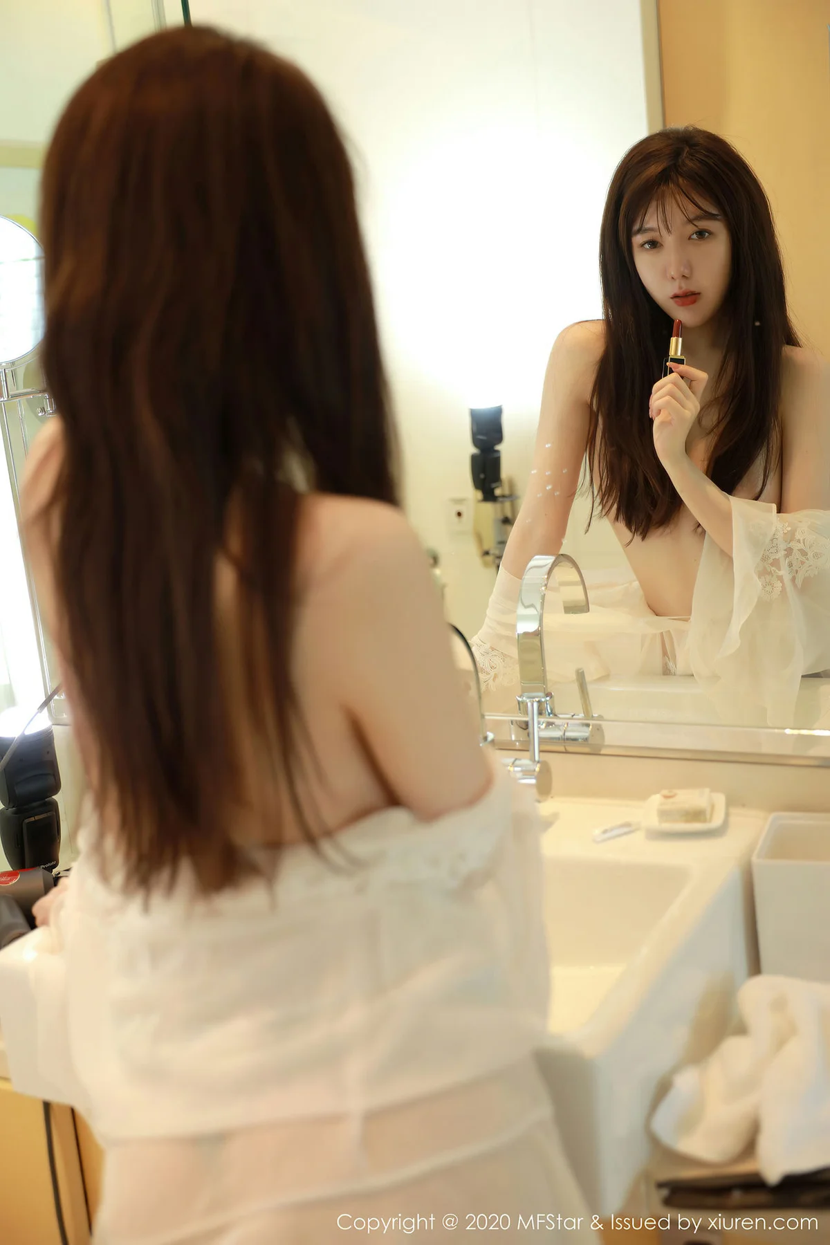 MFStar 模范学院 Vol.373 薛琪琪sandy 居家女友透视睡裙主题系列 - 3