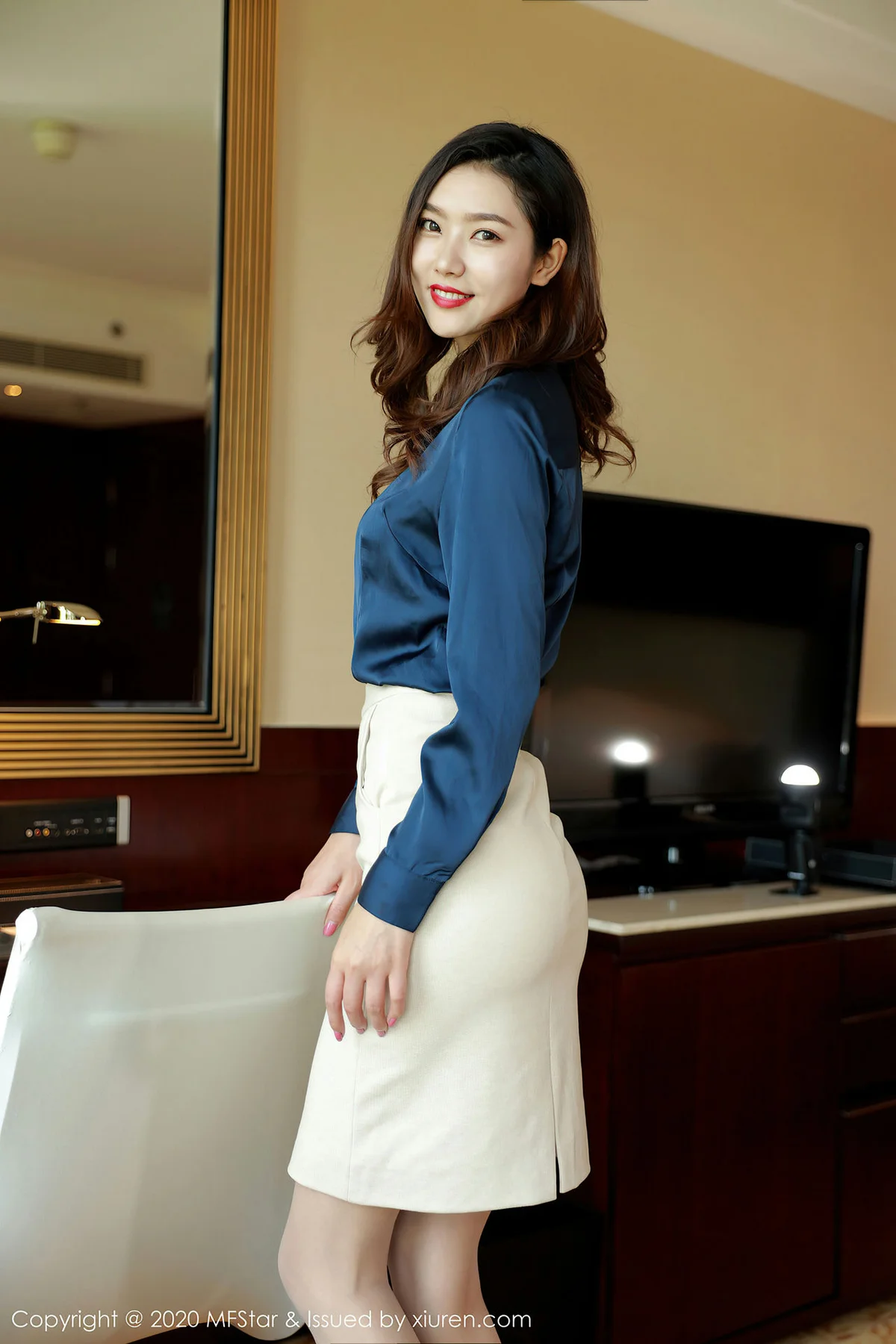 MFStar 模范学院 Vol.381  方子萱 职场秘书酥胸 - 4