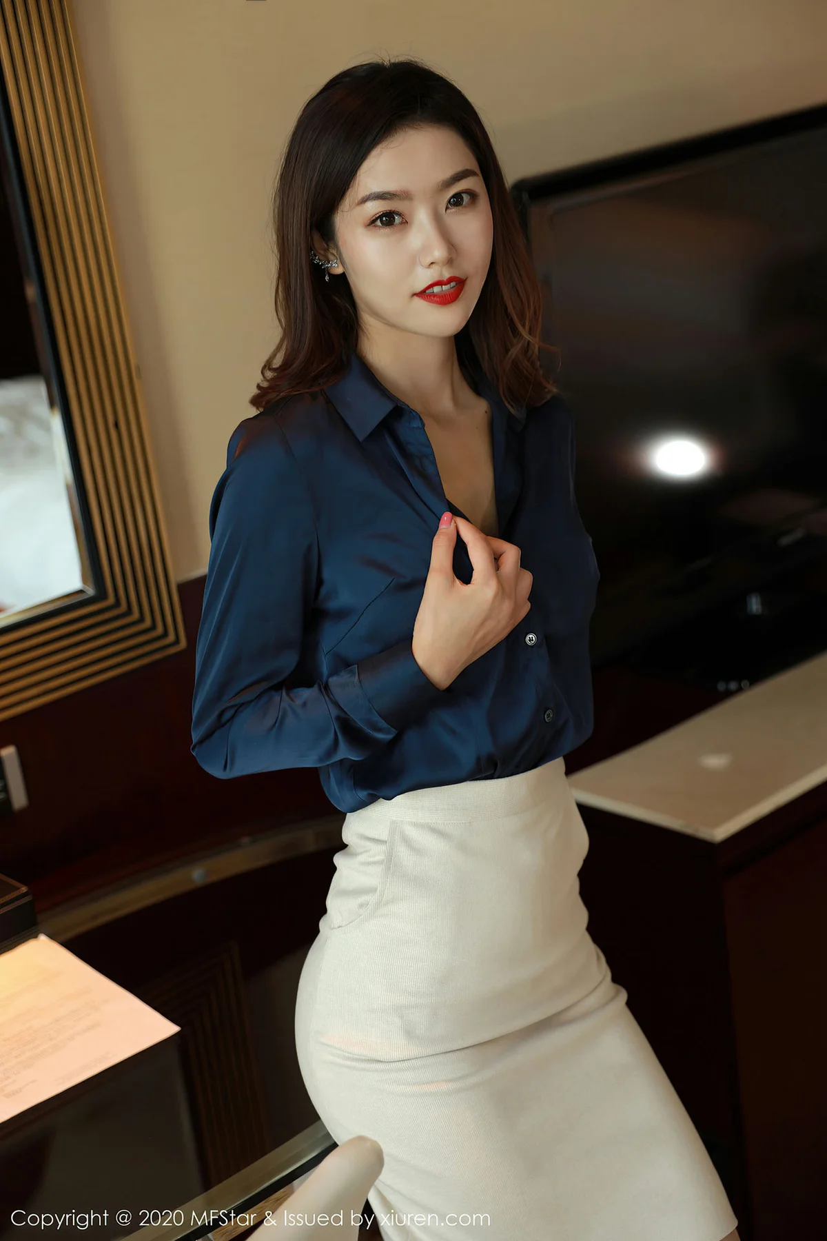 MFStar 模范学院 Vol.381  方子萱 职场秘书酥胸 - 10