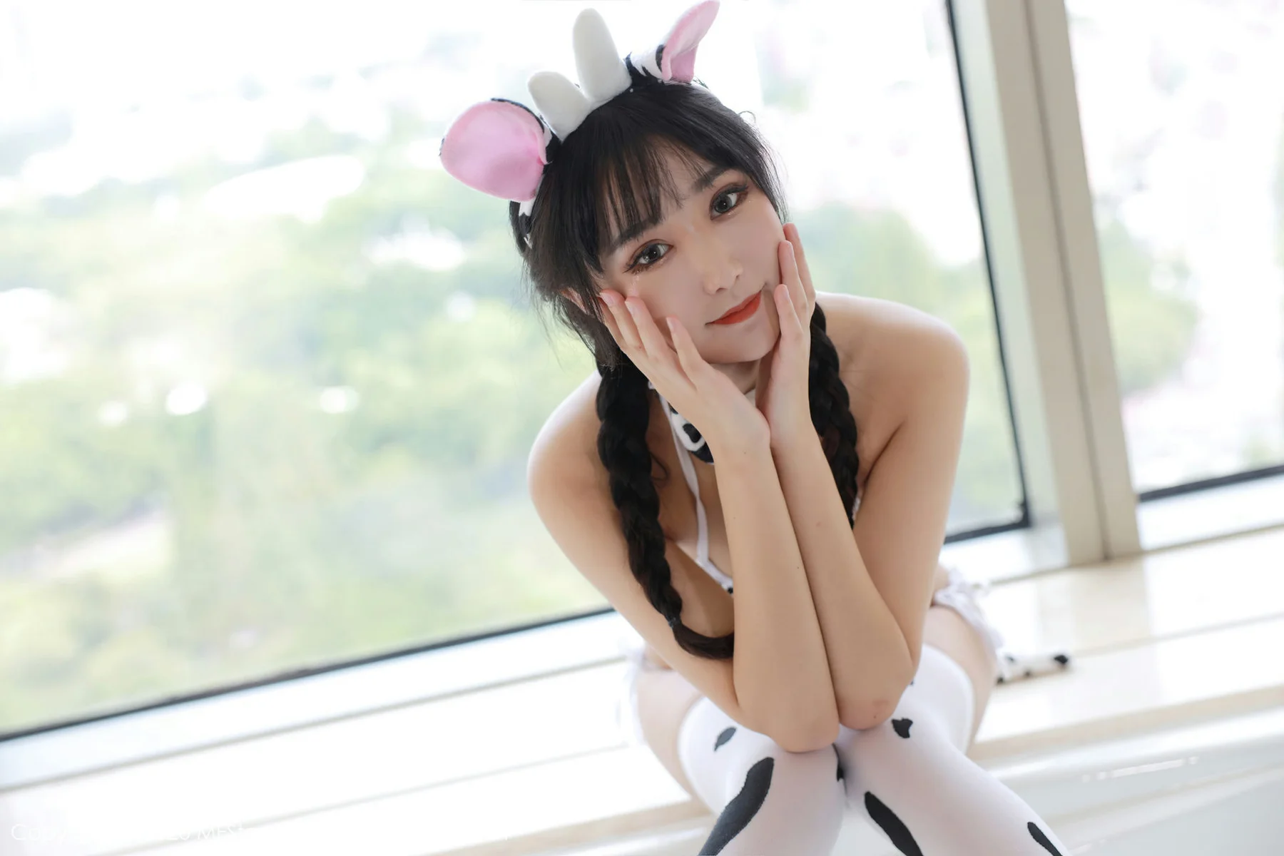 MFStar 模范学院 Vol.382  牛奶三点式内衣 小果冻儿jelly  新人... - 10