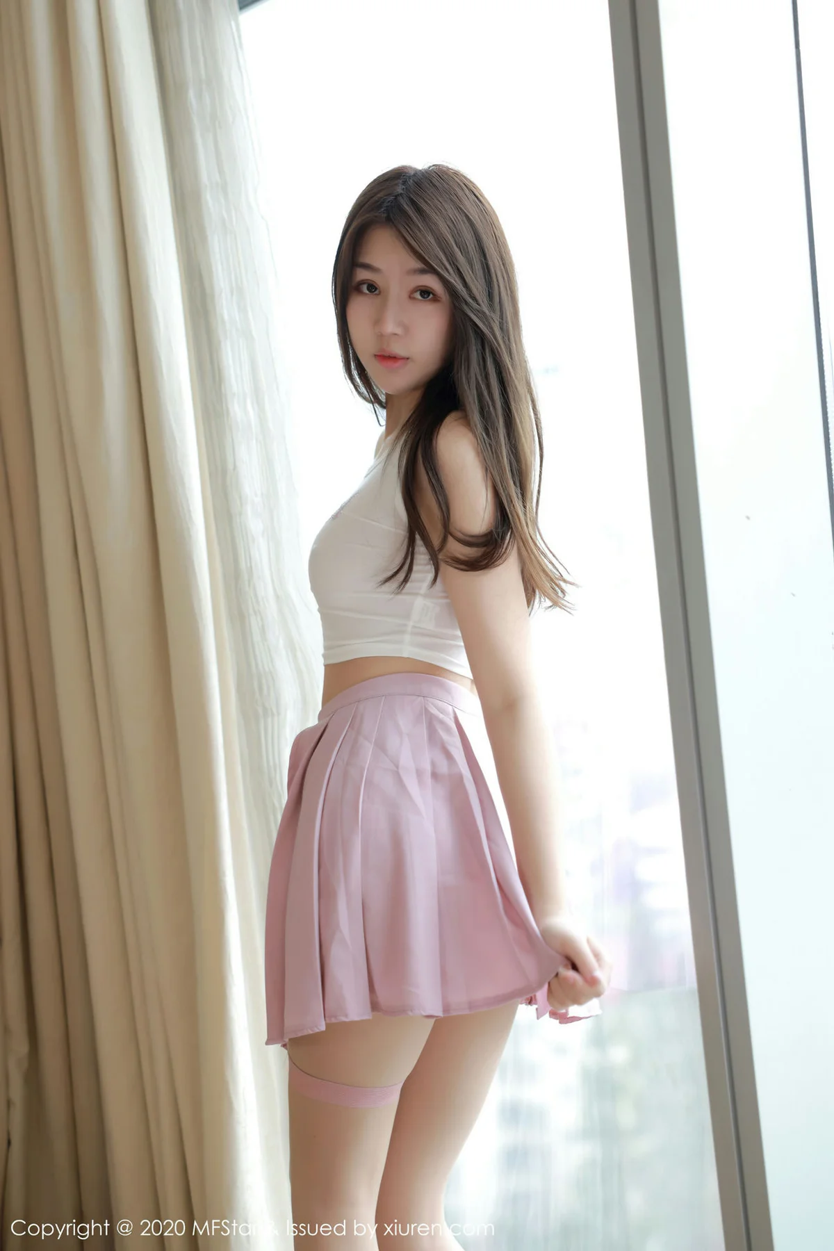 MFStar 模范学院 Vol.384  活力制服少女 梦梵 - 5