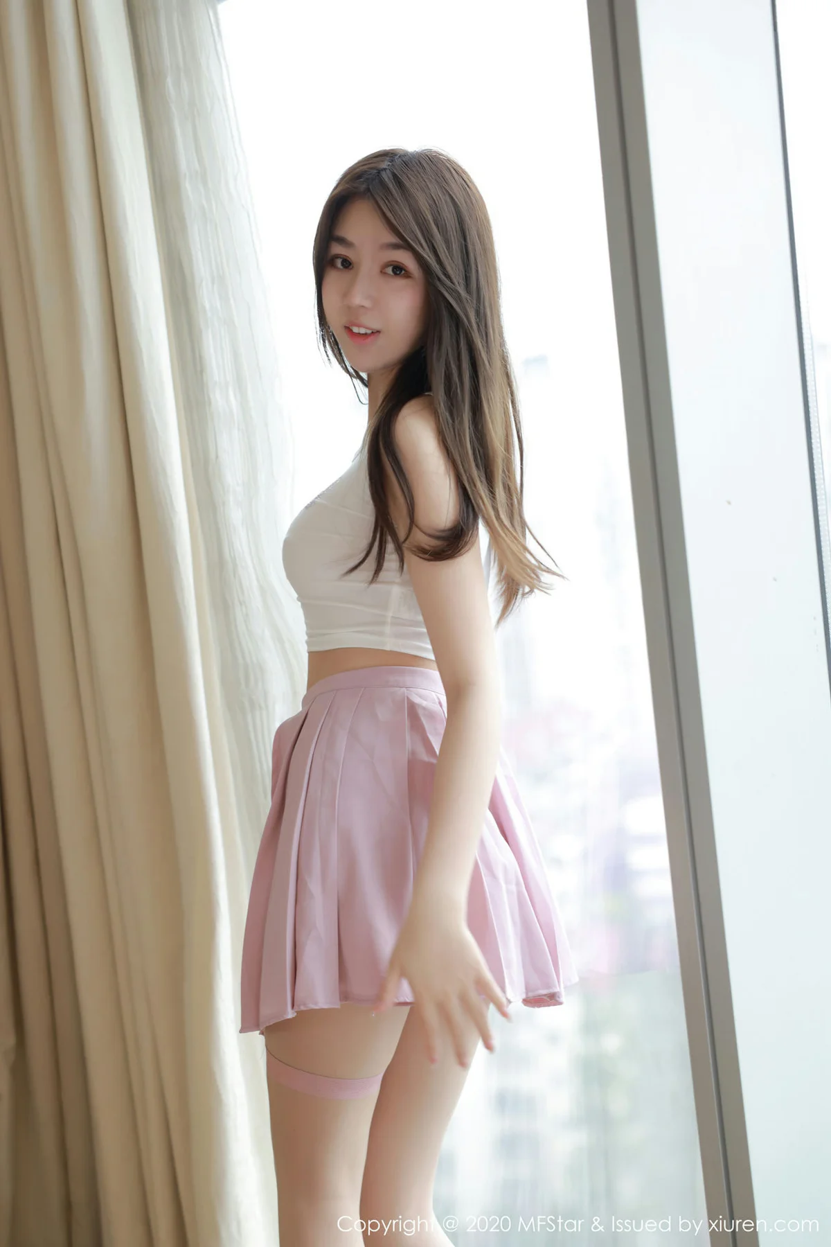 MFStar 模范学院 Vol.384  活力制服少女 梦梵 - 6