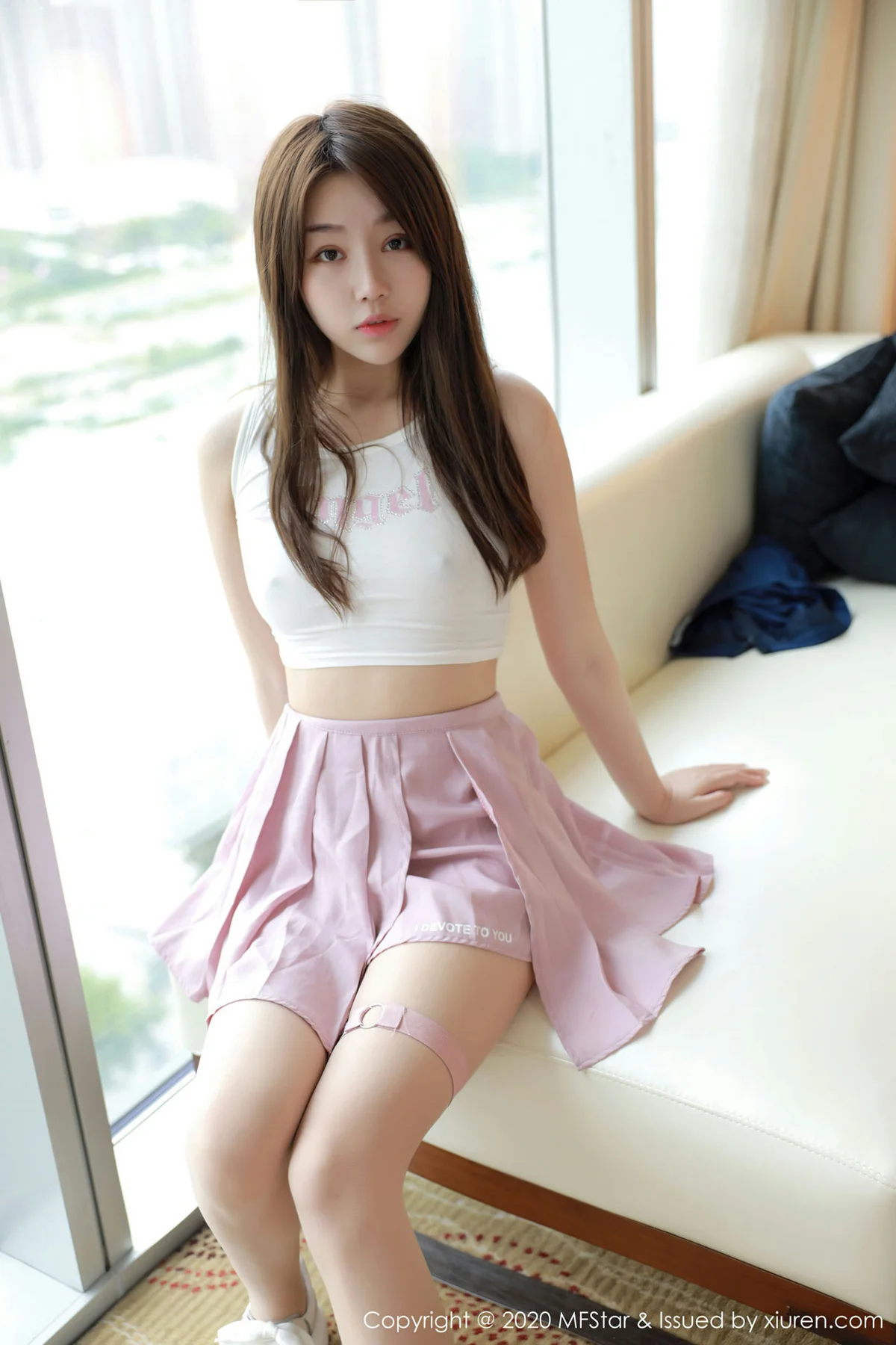 MFStar 模范学院 Vol.384  活力制服少女 梦梵 - 4