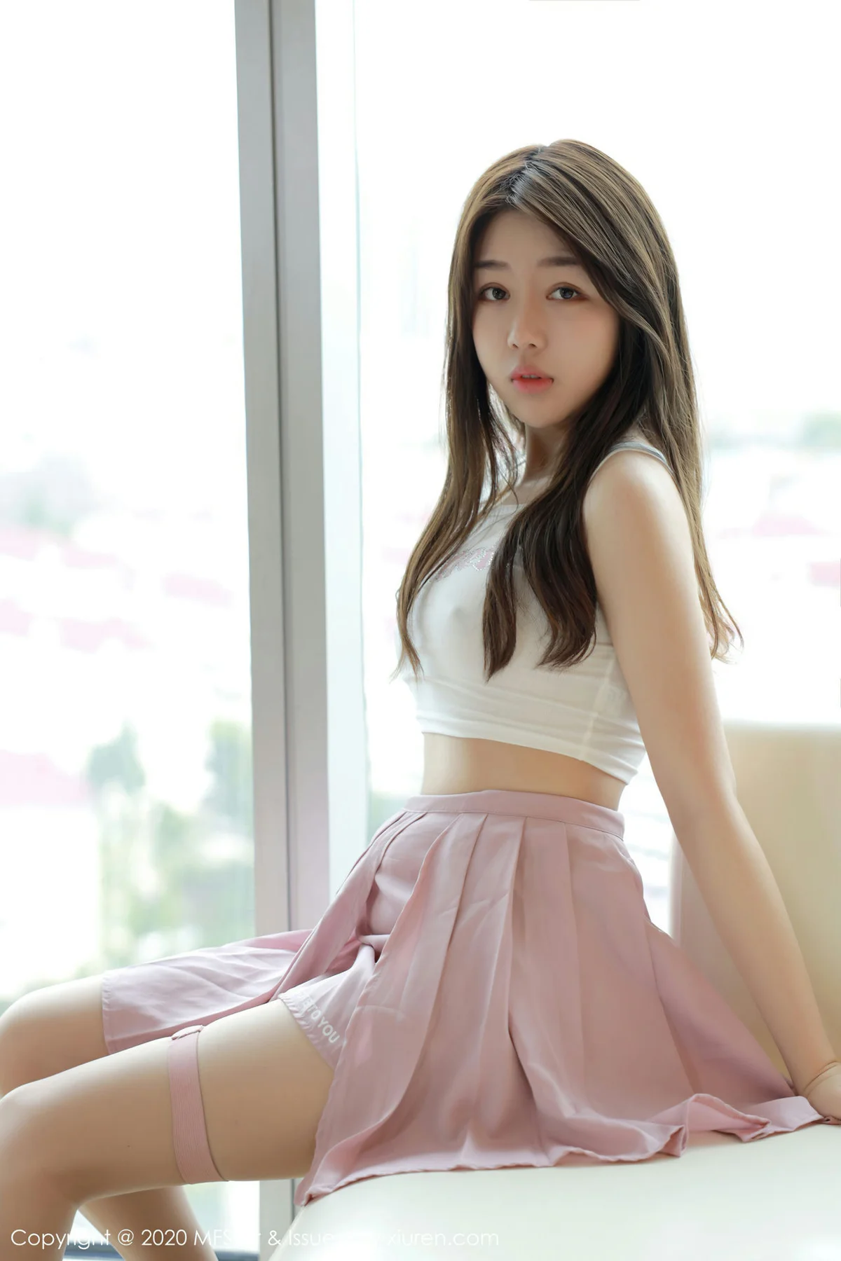 MFStar 模范学院 Vol.384  活力制服少女 梦梵 - 7