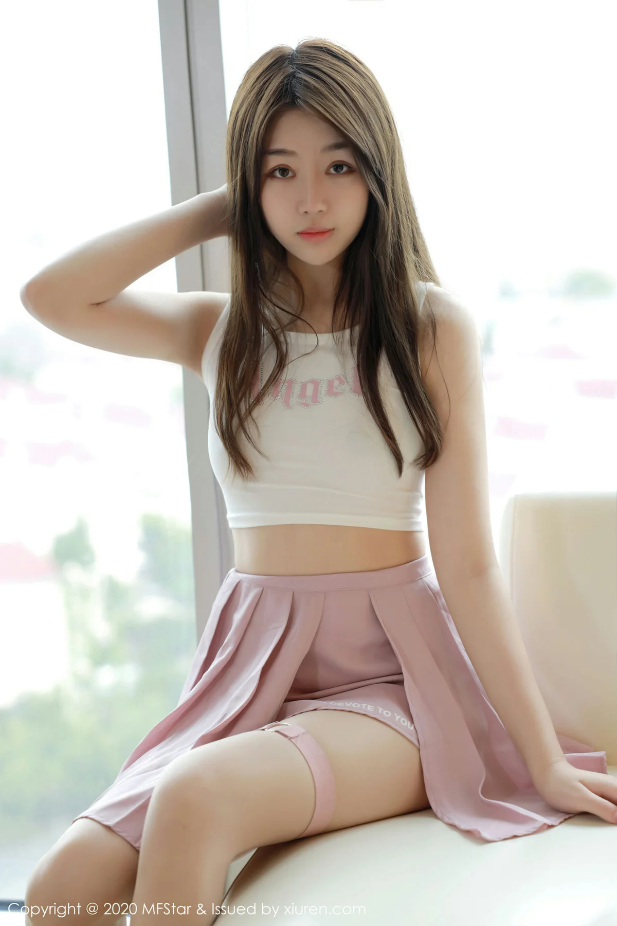 MFStar 模范学院 Vol.384  活力制服少女 梦梵 - 10