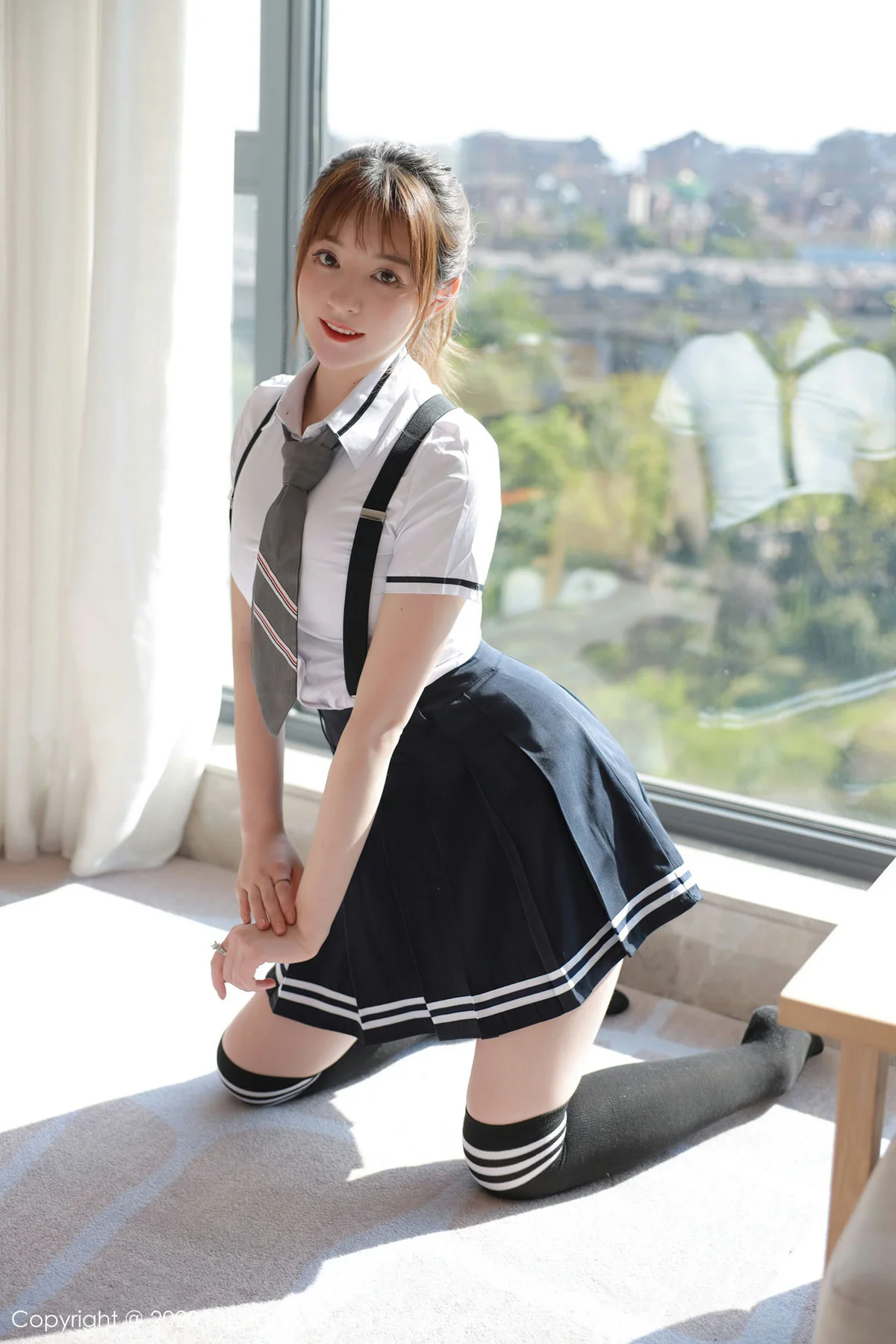 MFStar 模范学院 Vol.390  清纯学院风校服 yoo优优  四川旅拍 - 5