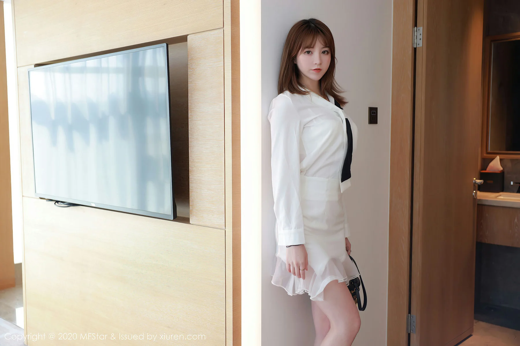 MFStar 模范学院 Vol.400  白嫩气质美女 yoo优优 - 3