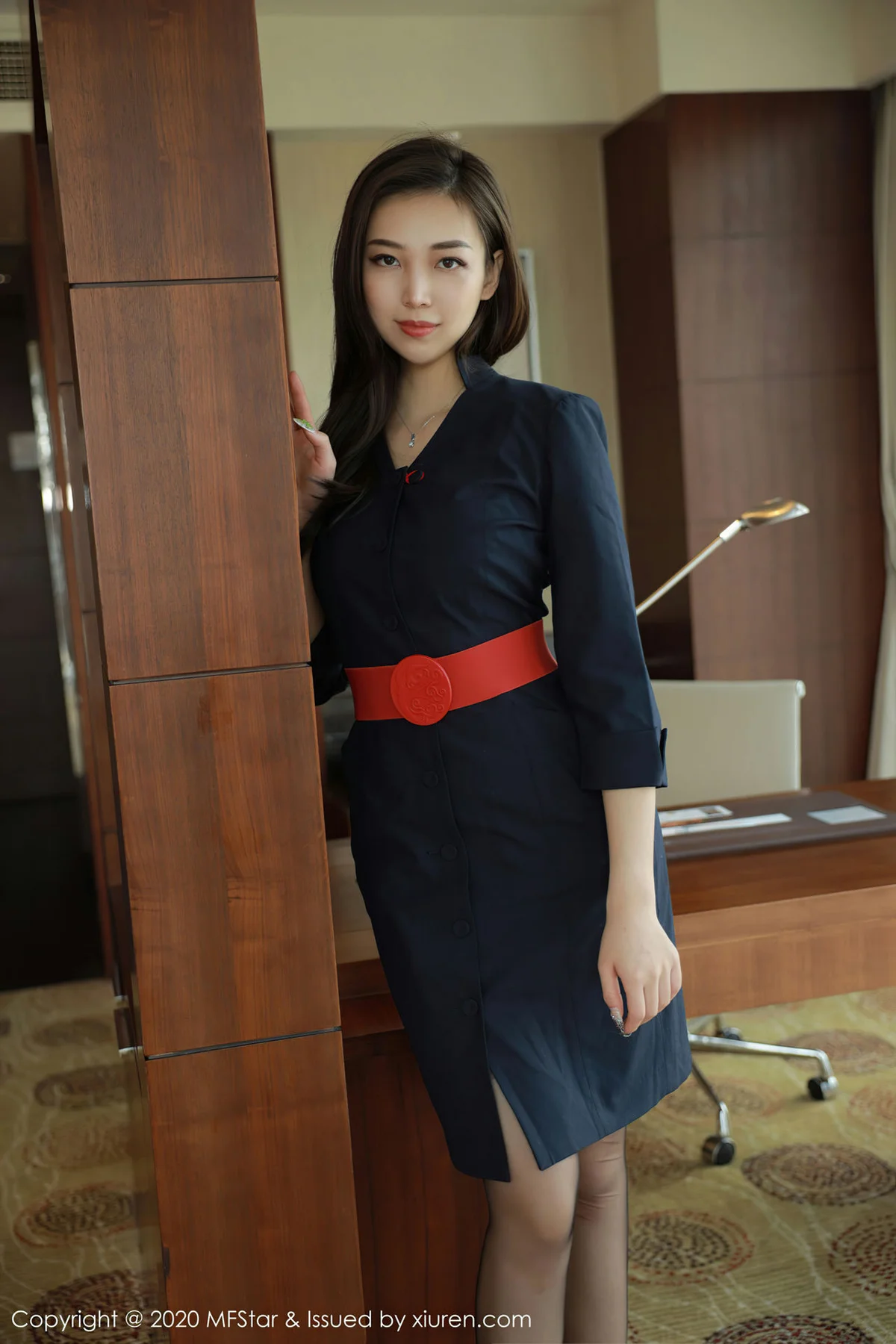 MFStar 模范学院 Vol.404  空姐空乘制服 郑颖姗  新人模特 - 10