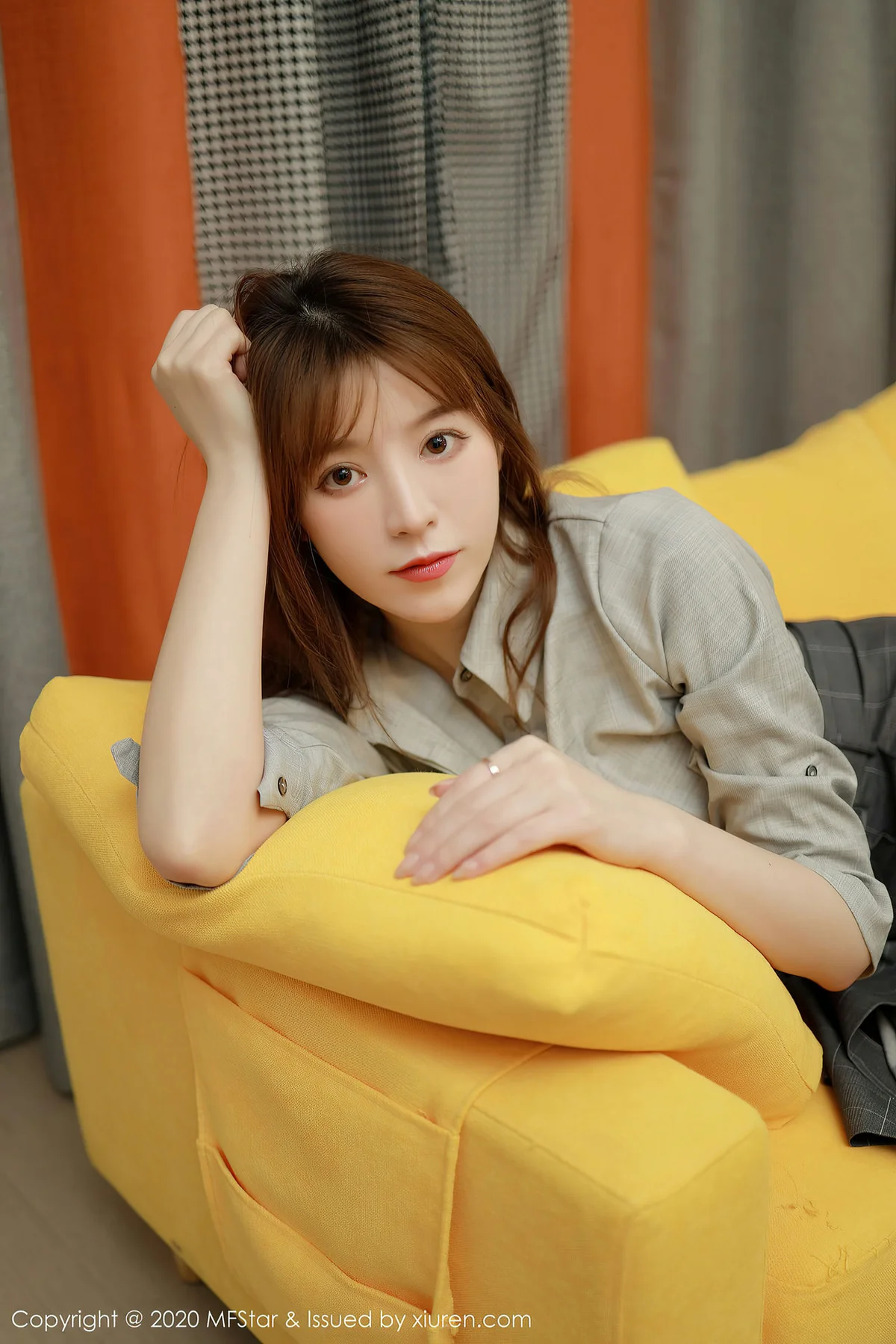 MFStar 模范学院 Vol.424  灰色职业制服 优优 - 2