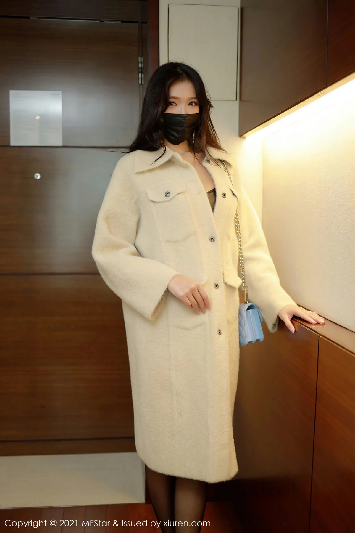 MFStar 模范学院 Vol.445  黑丝情趣皮衣 娜比 极致黑丝 - 2