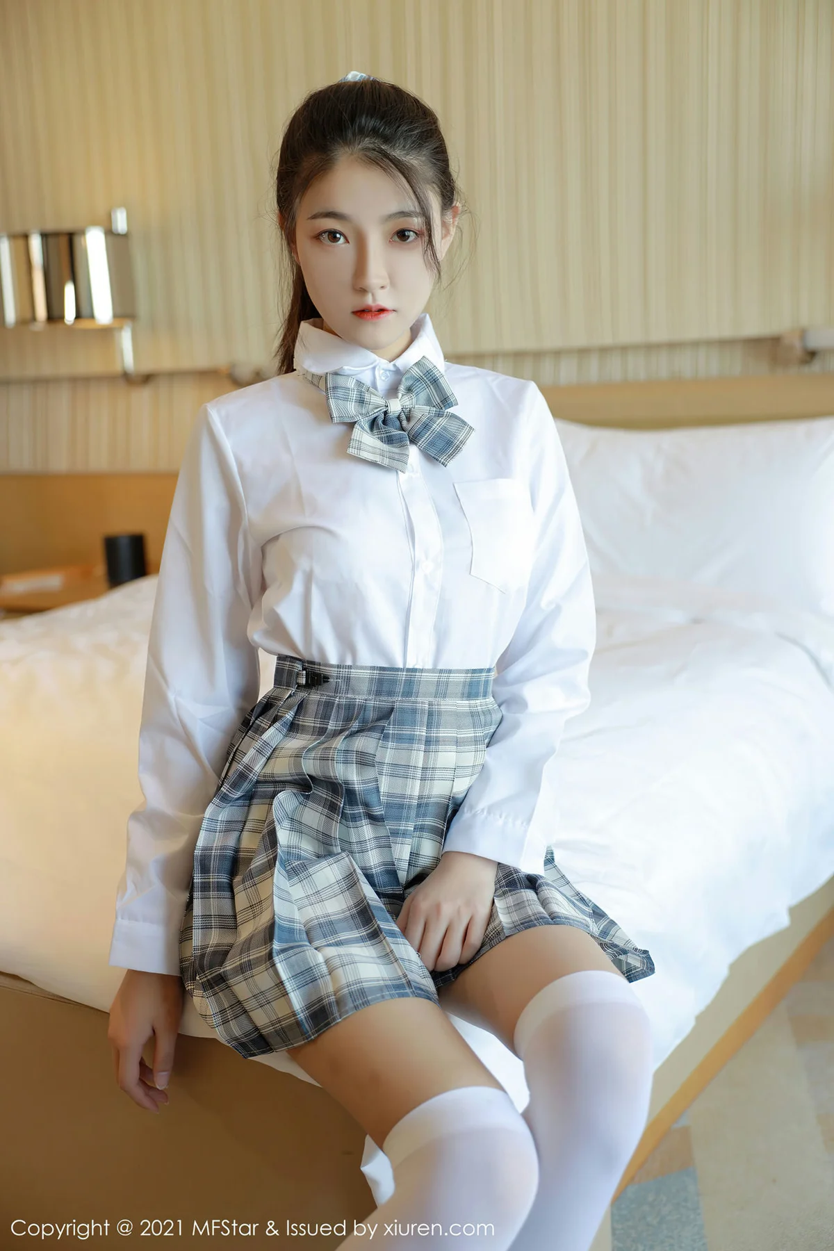 MFStar 模范学院 Vol.448  格子jk清纯少女 苏雨彤 - 3