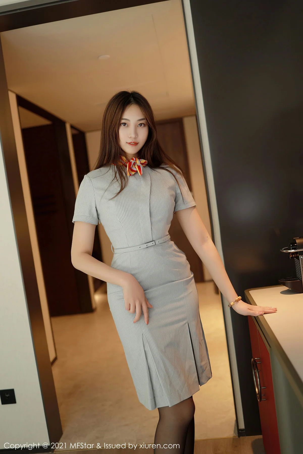 MFStar 模范学院 Vol.454  蕾丝吊袜 郑颖姗bev - 1