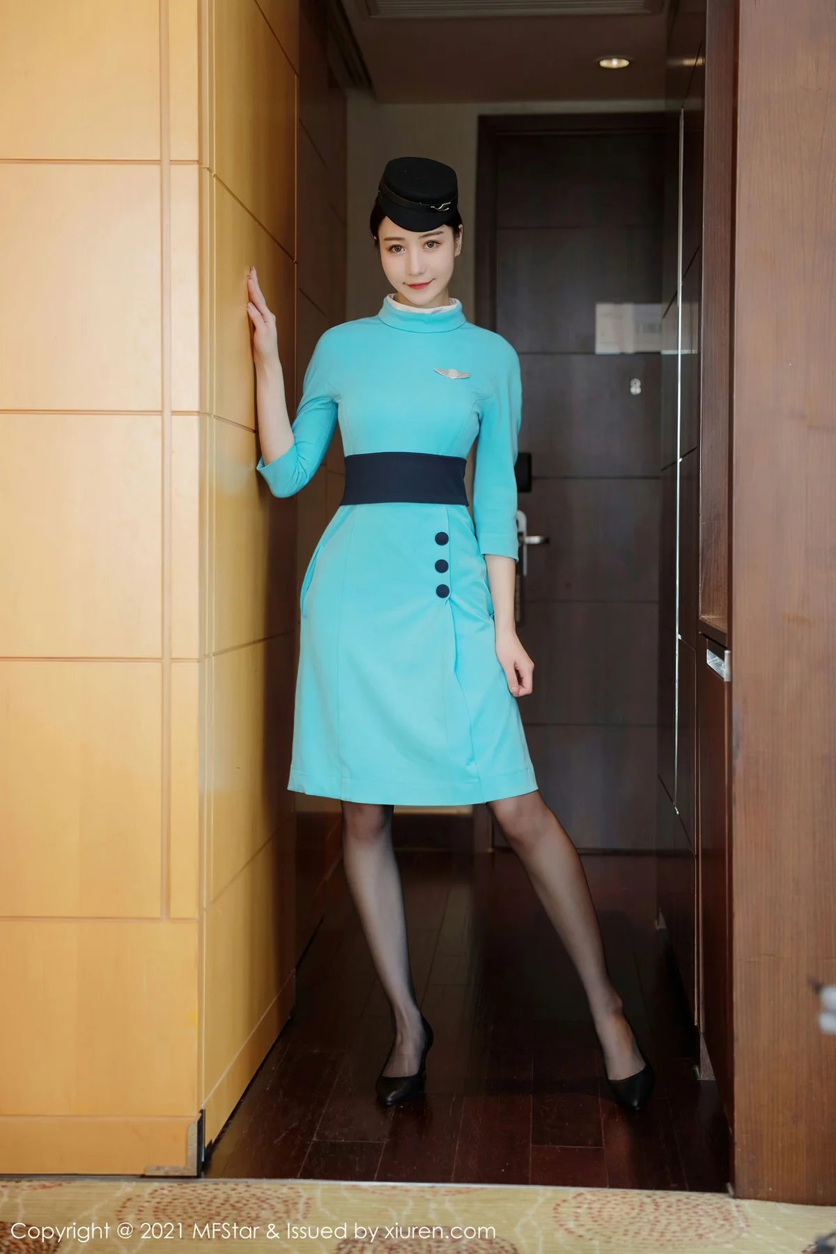 MFStar 模范学院 Vol.455   空姐制服写真 水水er - 3