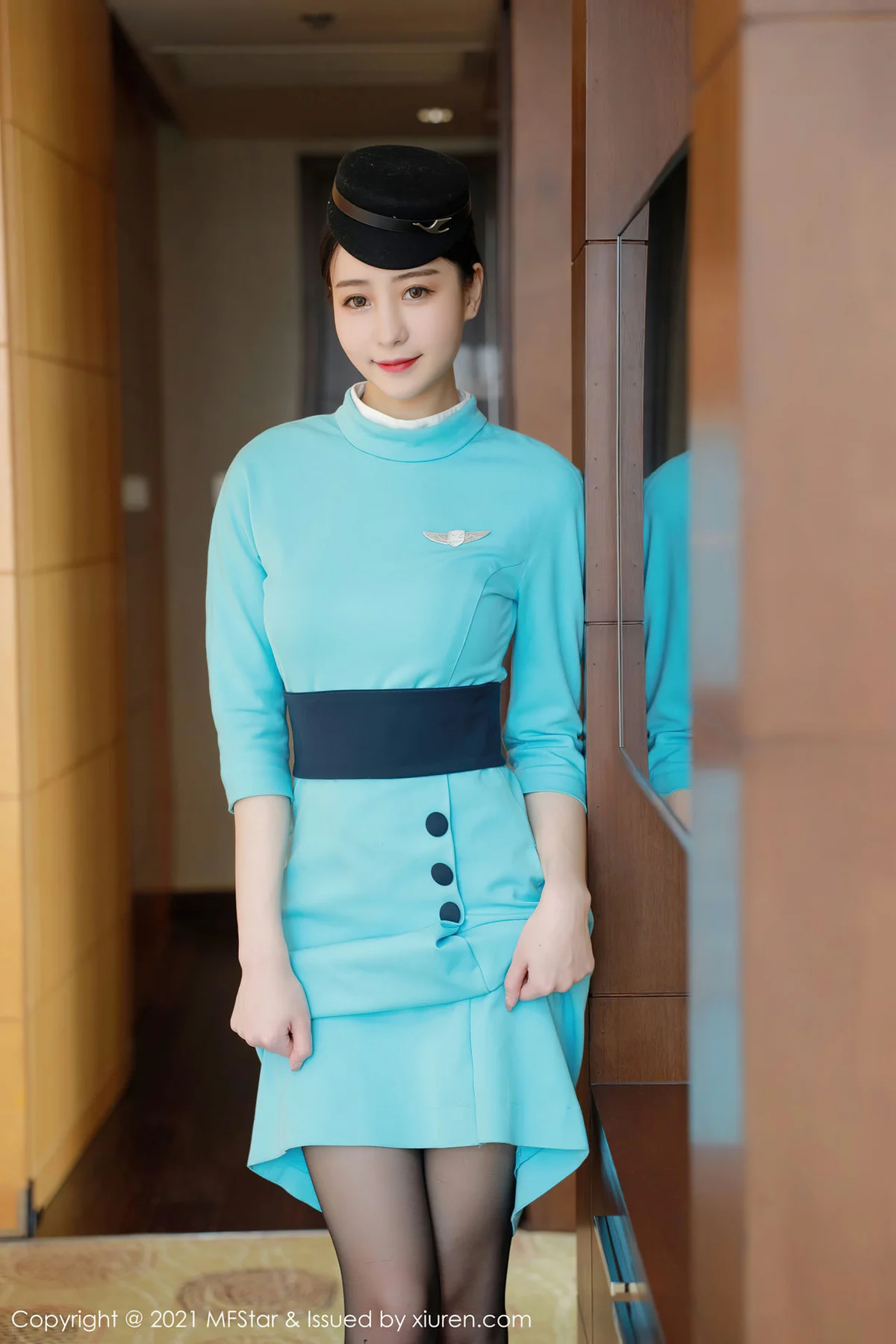 MFStar 模范学院 Vol.455   空姐制服写真 水水er - 8