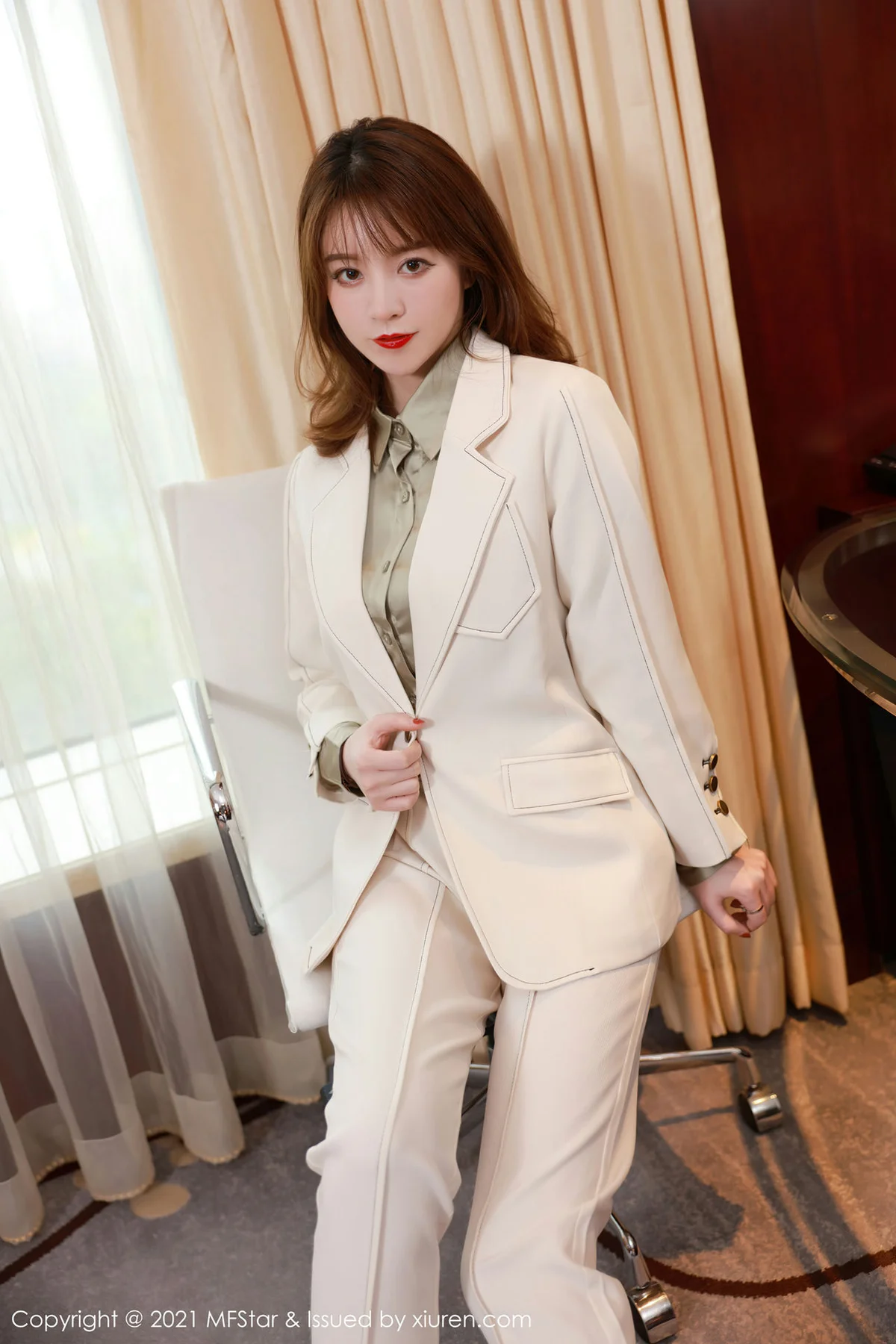 MFStar 模范学院 Vol.485 狂野动人豹纹内衣 yoo优优 性感写真 - 2