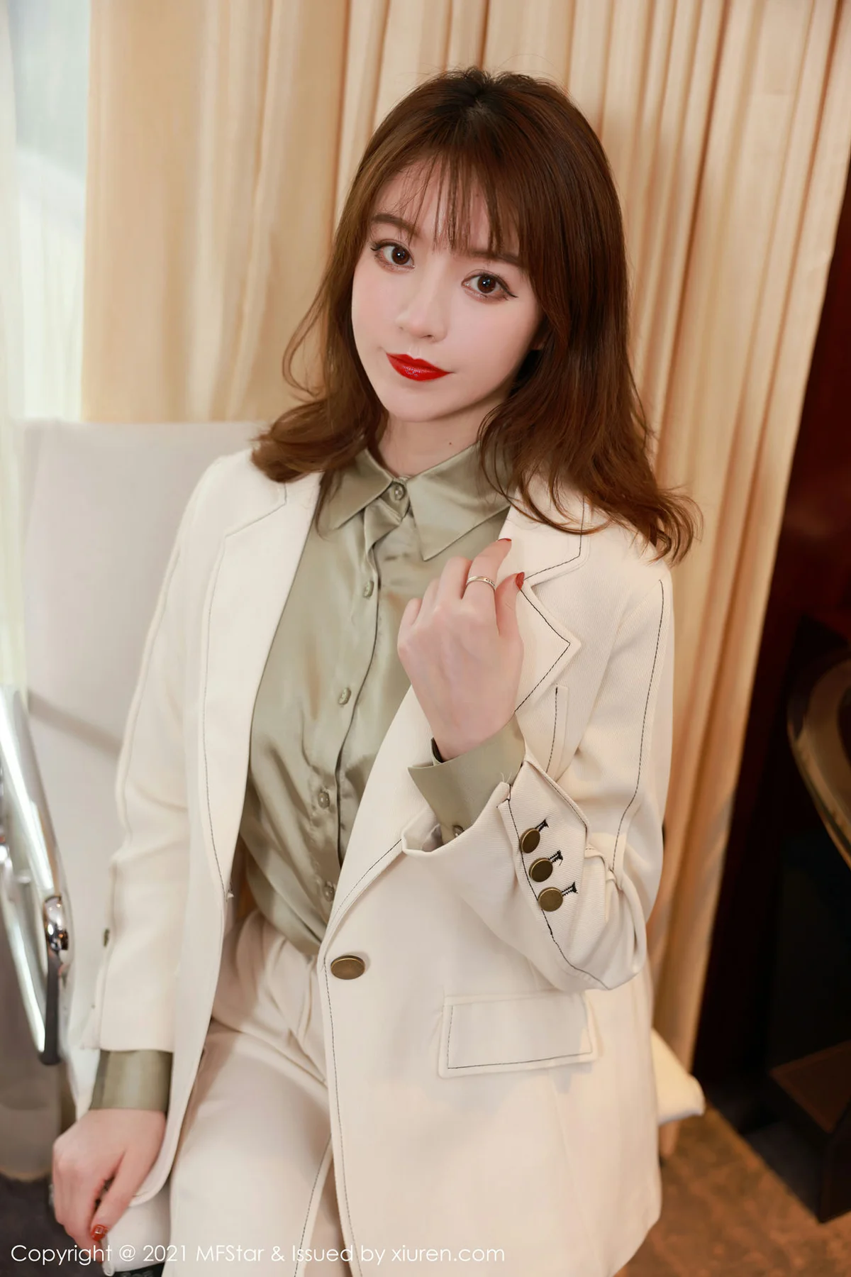 MFStar 模范学院 Vol.485 狂野动人豹纹内衣 yoo优优 性感写真 - 5